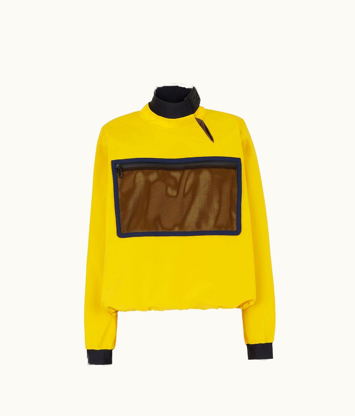 Fendi Fendi Windbreaker - Yellow Tech Fabric Anorak