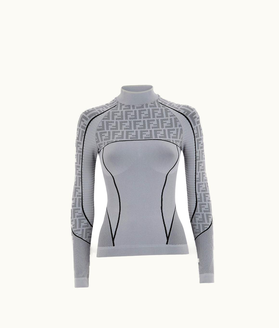 Fendi Fendi Jumper - Grey FF Tech Fabric Jumper