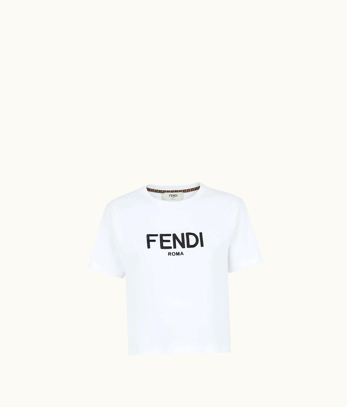 Fendi Fendi T-Shirt - White Cotton T-Shirt