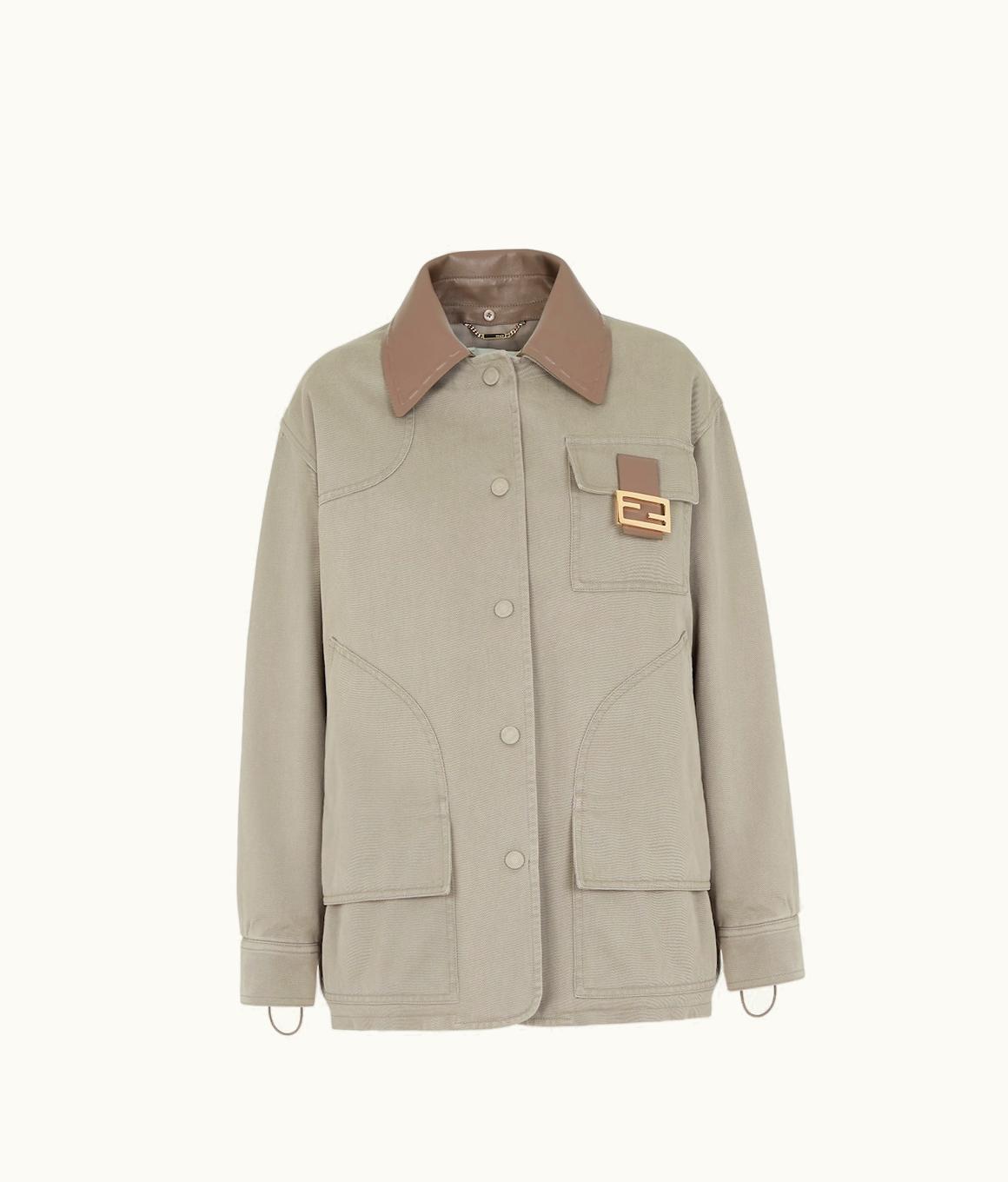 Fendi Fendi Jacket - Dove Grey Drill Jacket UZ0122748