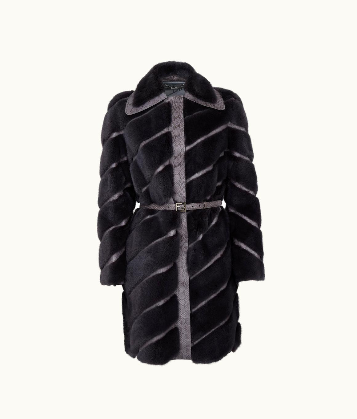 Fendi Fendi Coat - Grey Mink Coat