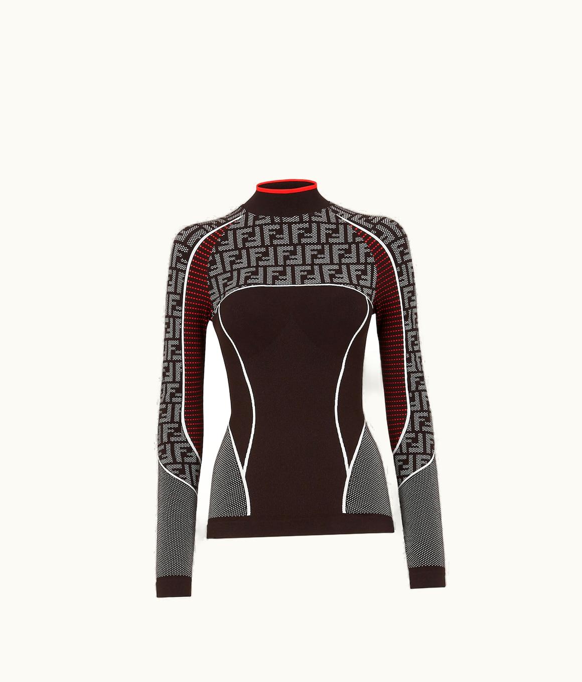 Fendi Fendi Tech Fabric Jumper - Seamless Black Jumper