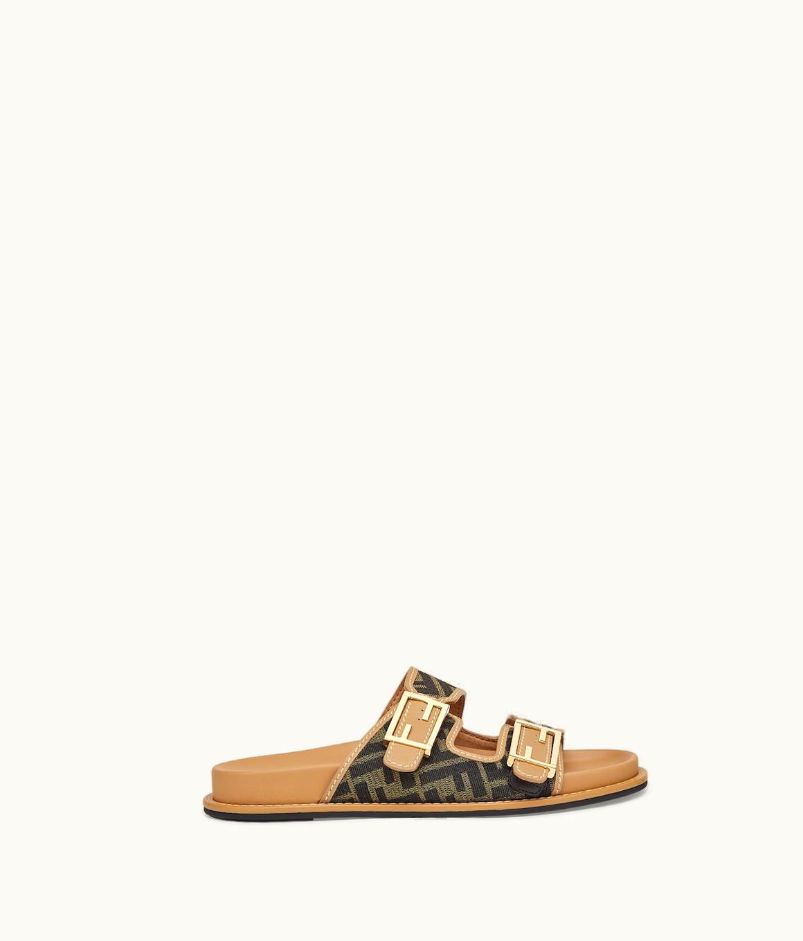 Fendi Fendi Feel - Brown FF Fabric Slides