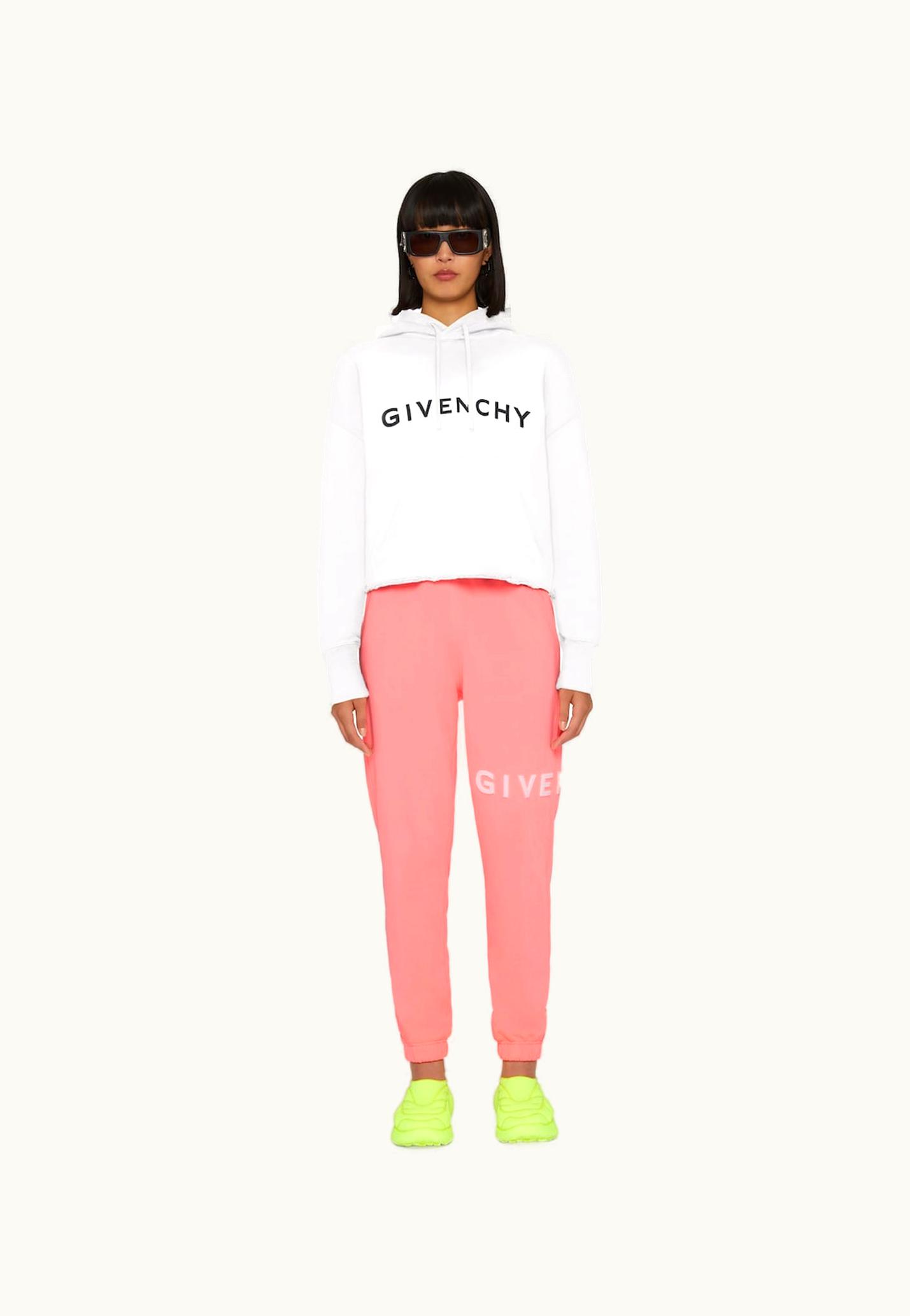 Givenchy Archetype Cropped Hoodie In Felpa UZ0125427