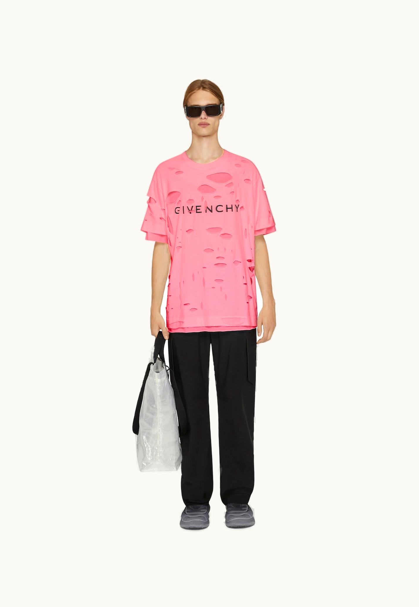 Givenchy Givenchy Archetype Oversized T-Shirt With Destroyed Effect UZ0126084