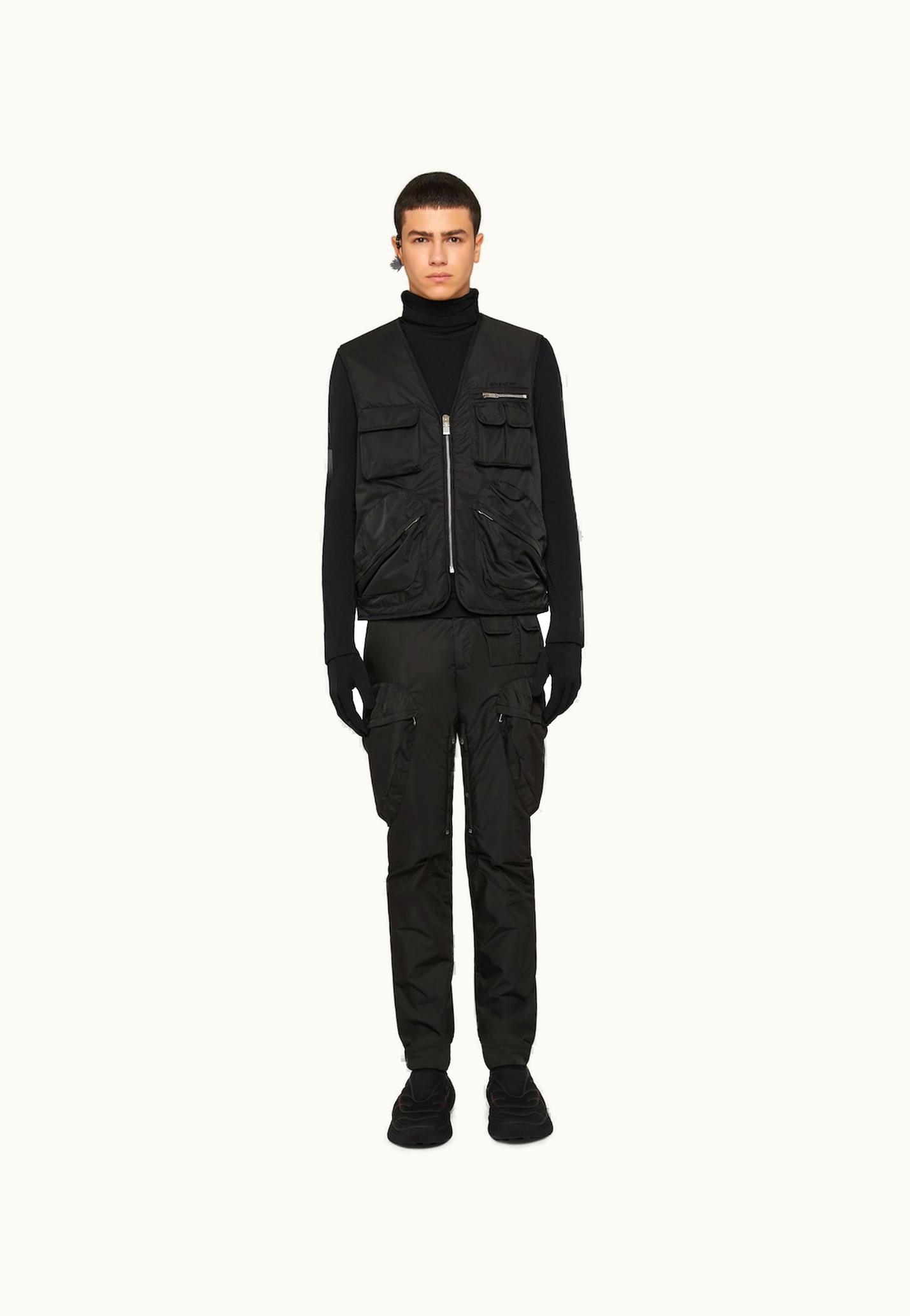 Givenchy Givenchy Multipockets Jacket In Embroidered Nylon