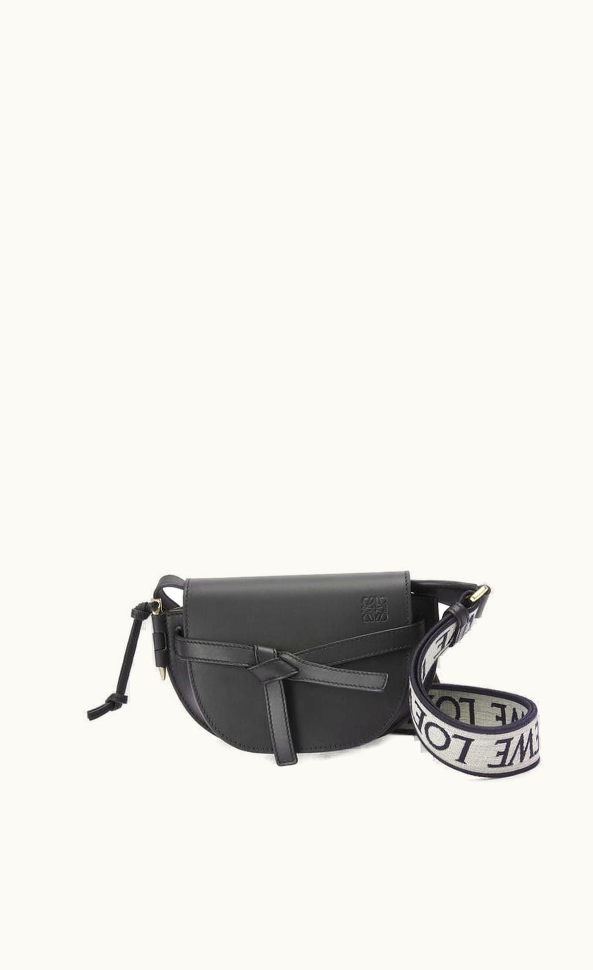 Loewe Loewe Mini Gate Dual Bag In Soft Calfskin And Jacquard UZ0126540