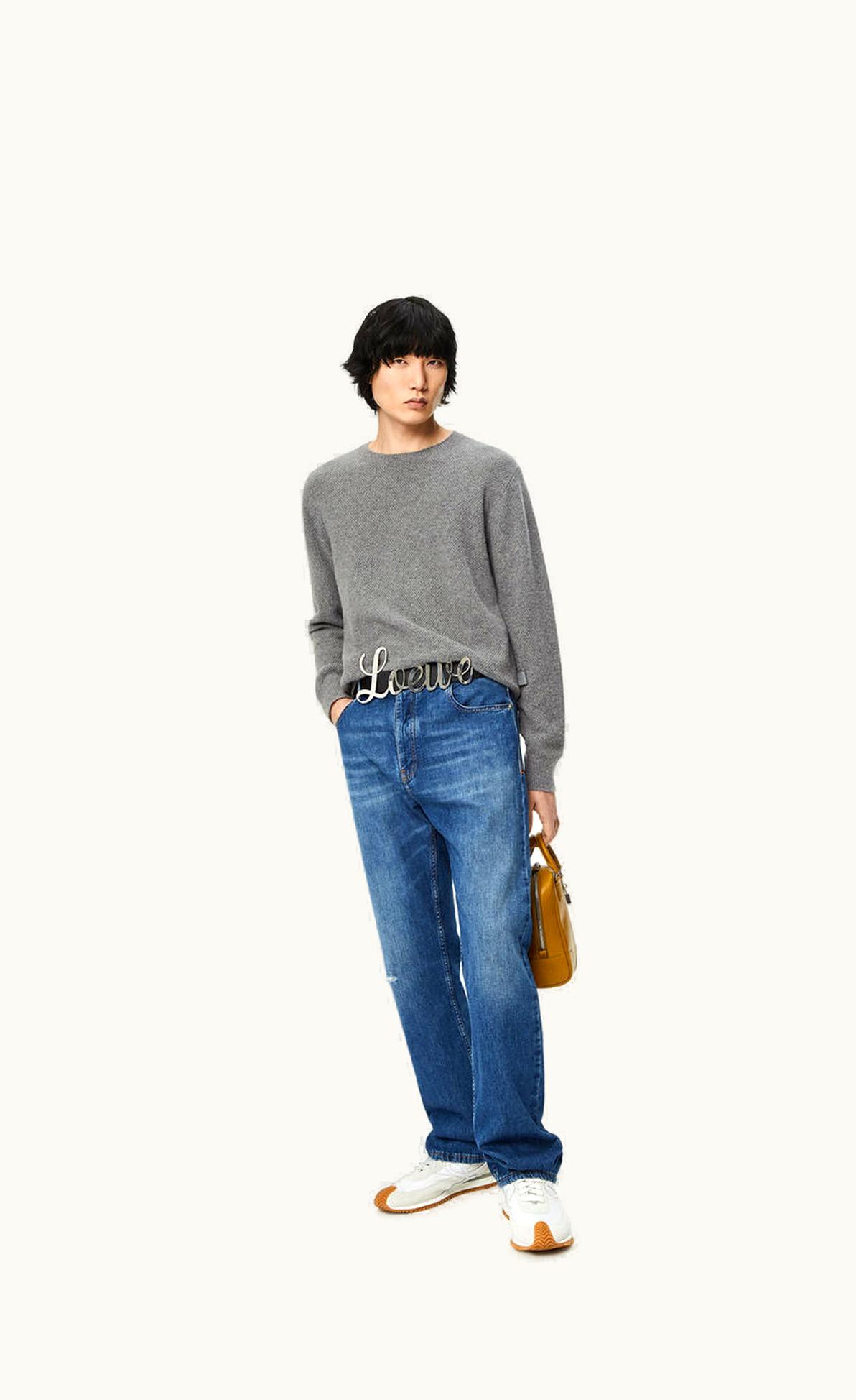 Loewe Loewe Pique Knit Sweater In Wool And Cashmere UZ0126572