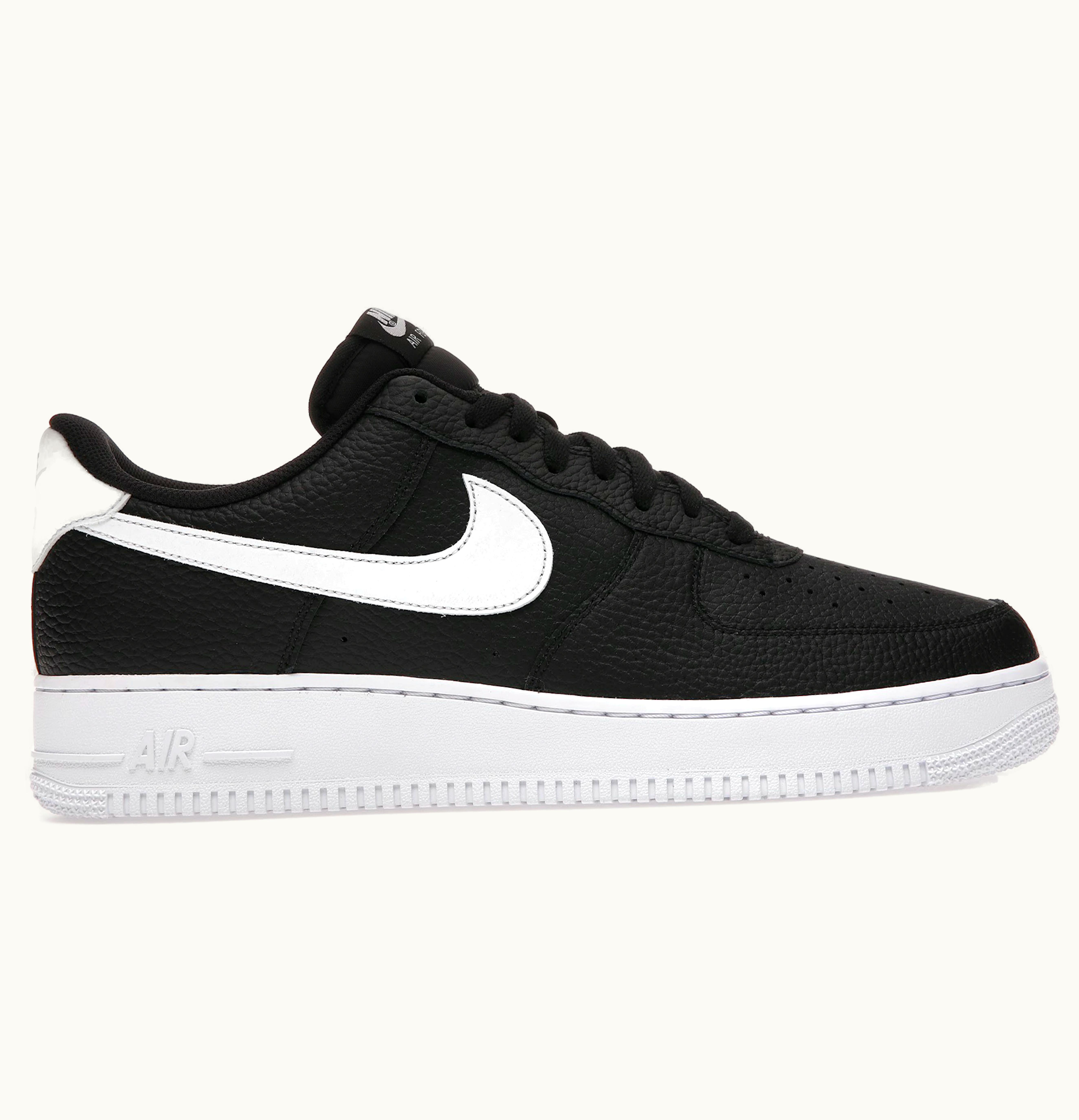 Nike Nike Air Force 1 Low 07 Black White Pebbled Leather