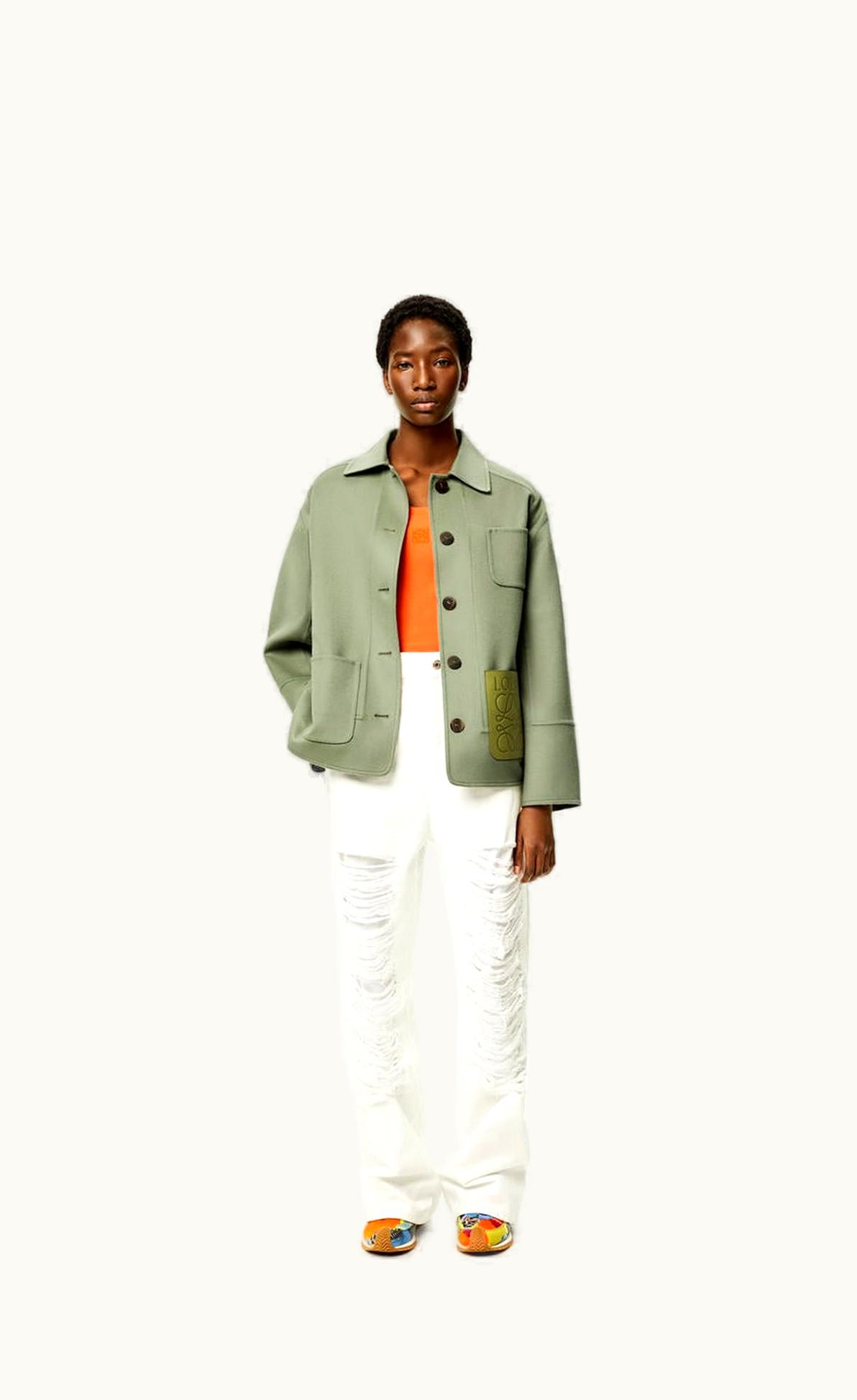 Loewe Loewe Workwear Jacket In Wool And Cashmere UZ0126600