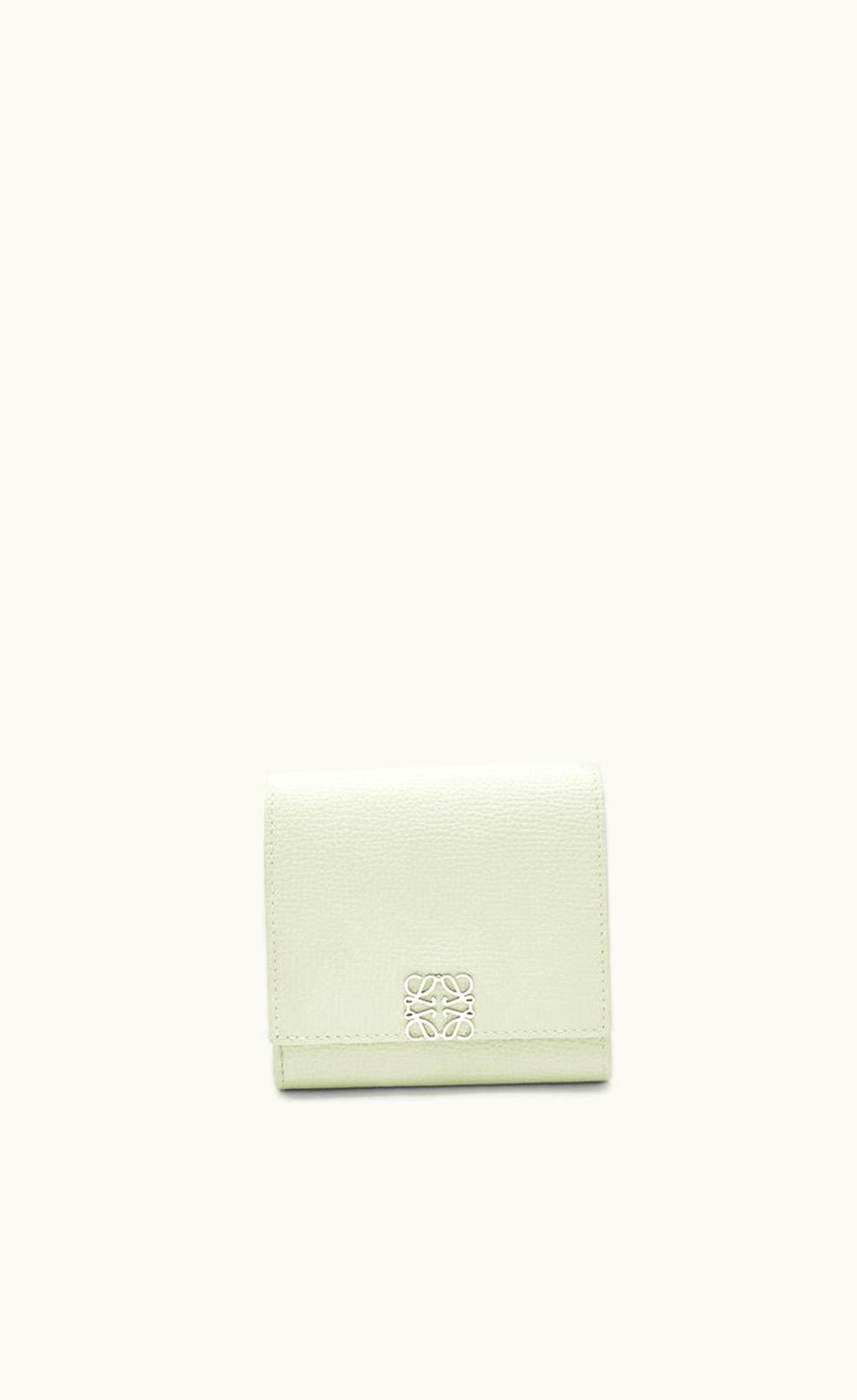 Loewe Loewe Anagram Compact Flap Wallet In Pebble Grain Calfskin UZ0126621