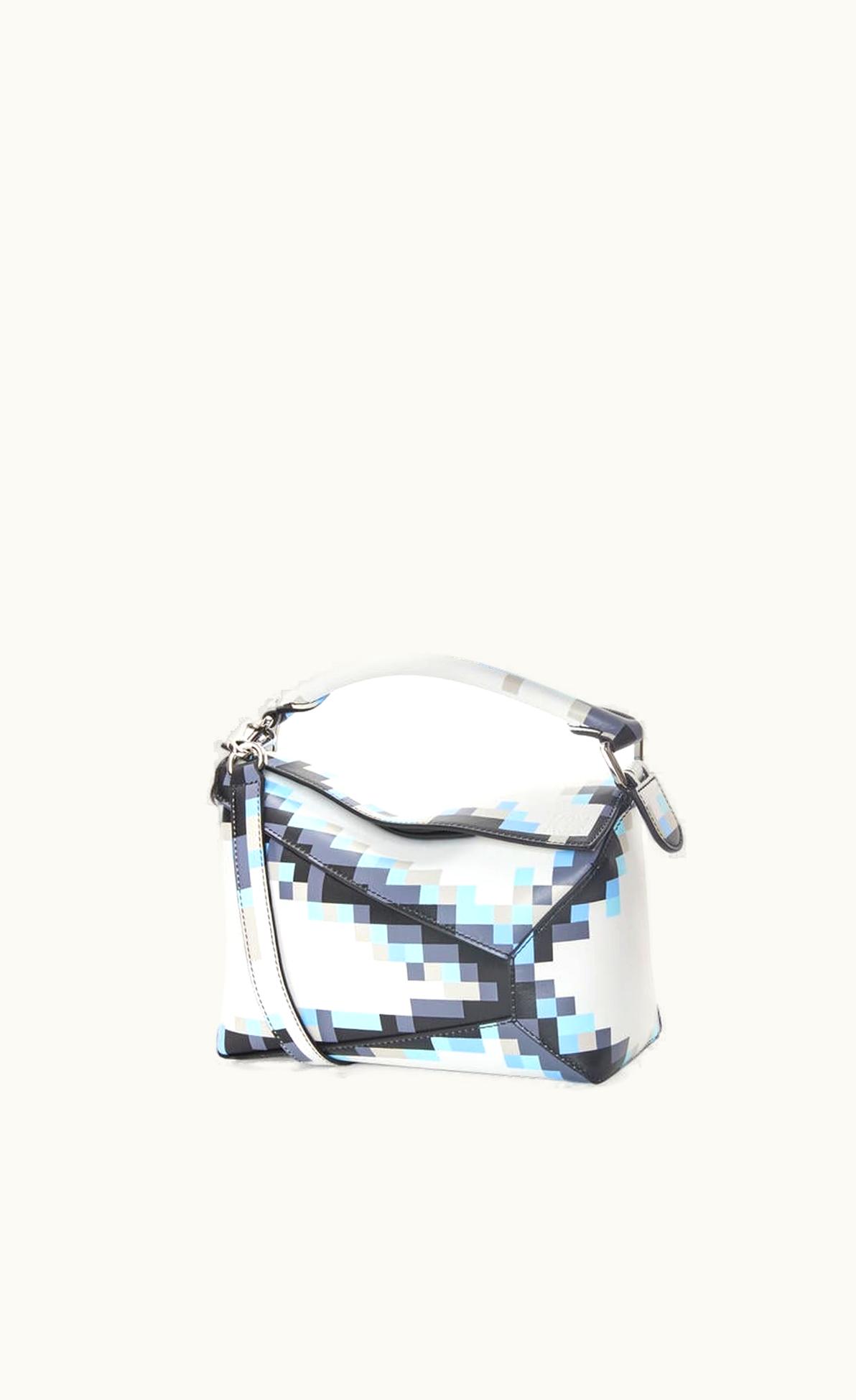 Loewe Loewe Small Pixelated Puzzle Edge Bag In Satin Calfskin UZ0126741