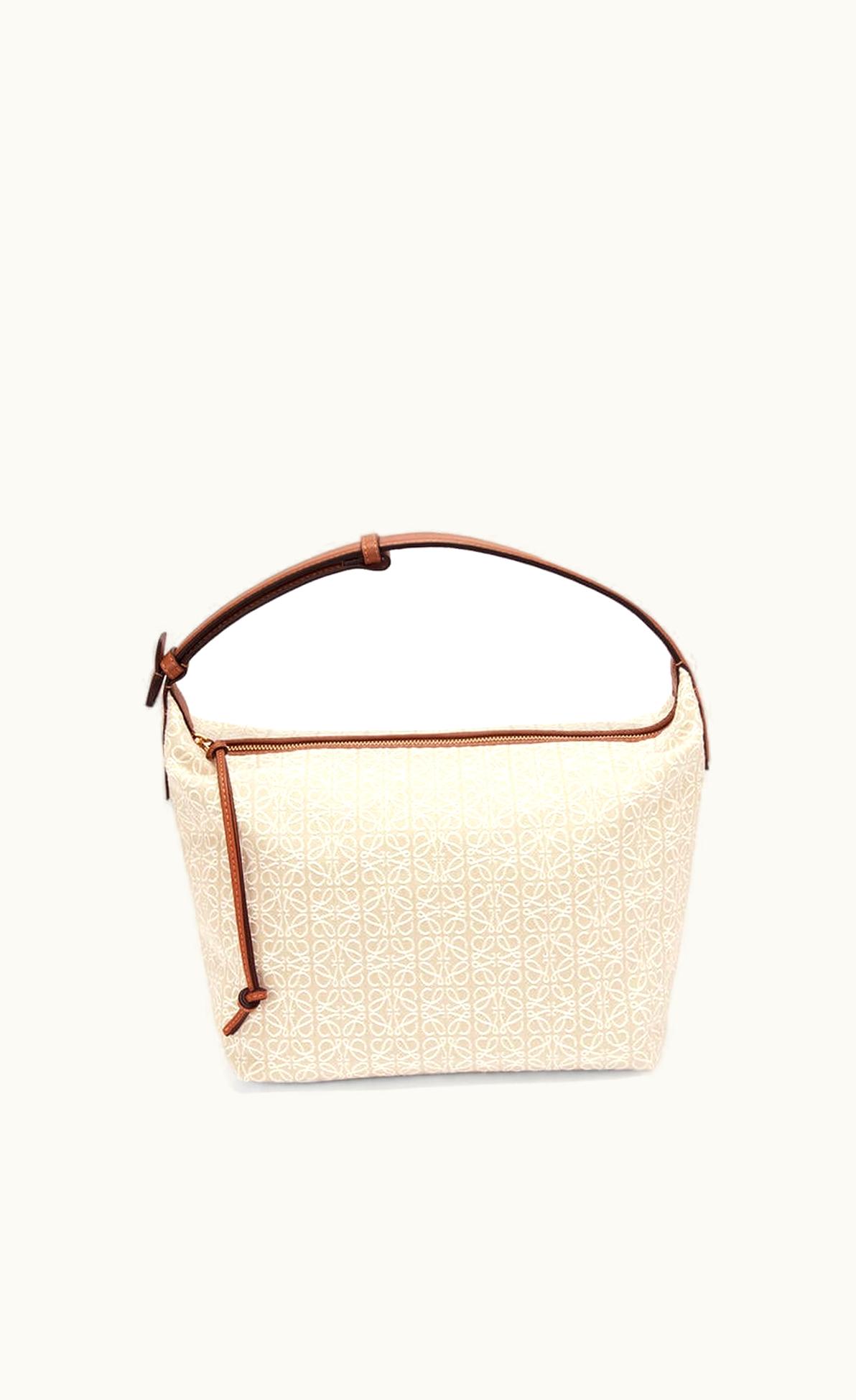 Loewe Loewe Cubi Bag In Anagram Jacquard And Calfskin
