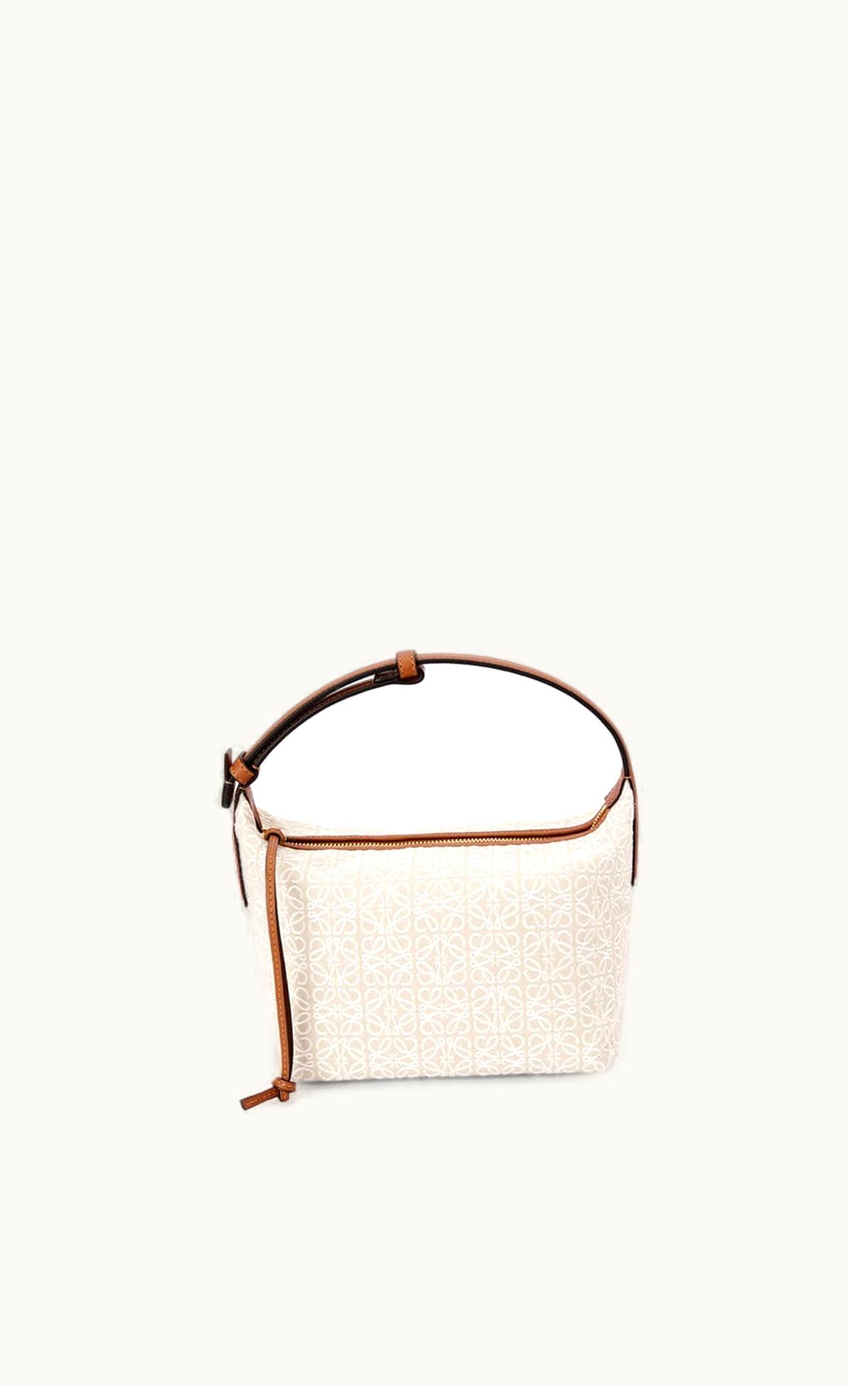 Loewe Loewe Small Cubi Bag In Anagram Jacquard And Calfskin UZ0126842