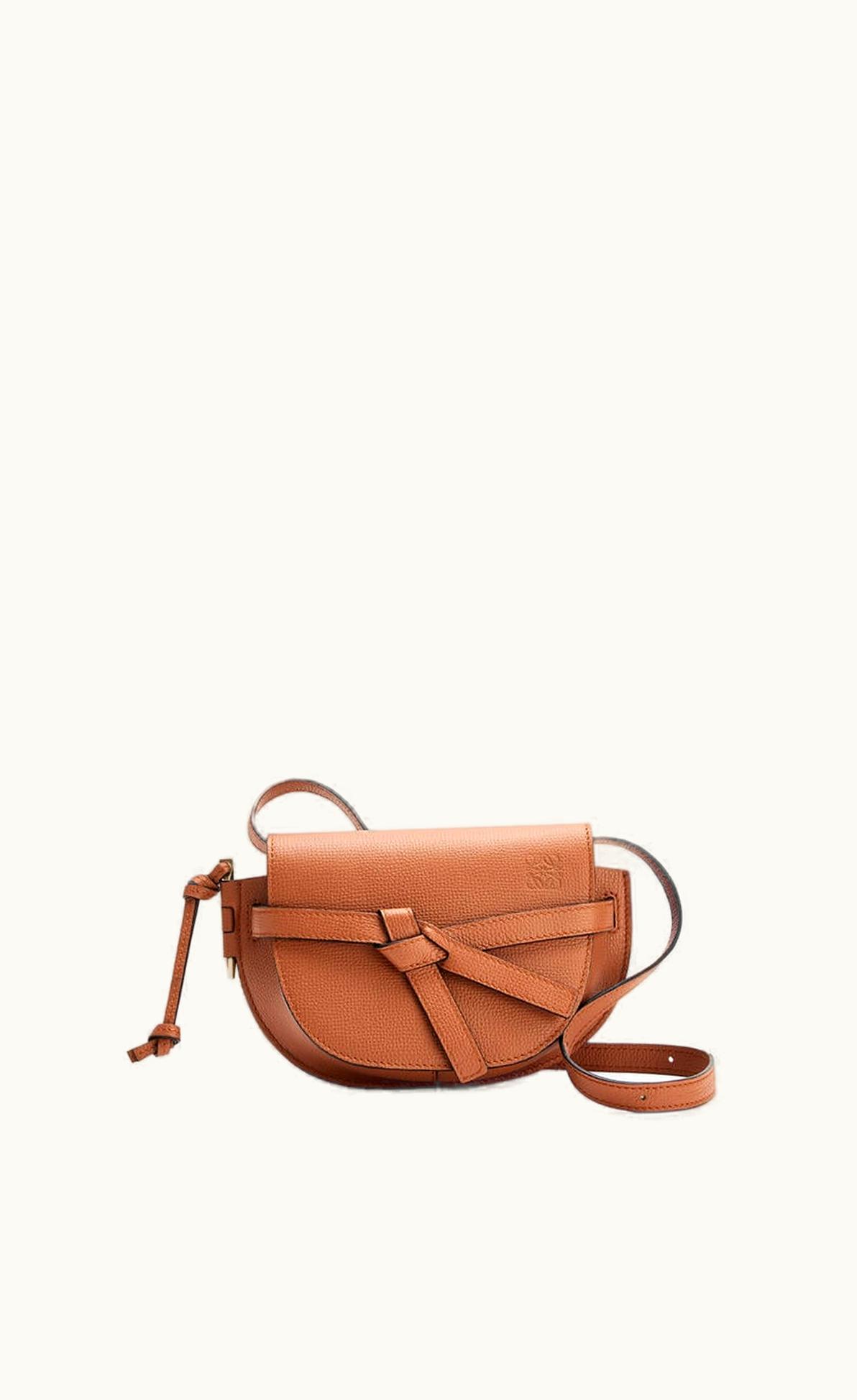 Loewe Loewe Mini Gate Dual Bag In Pebble Grain Calfskin