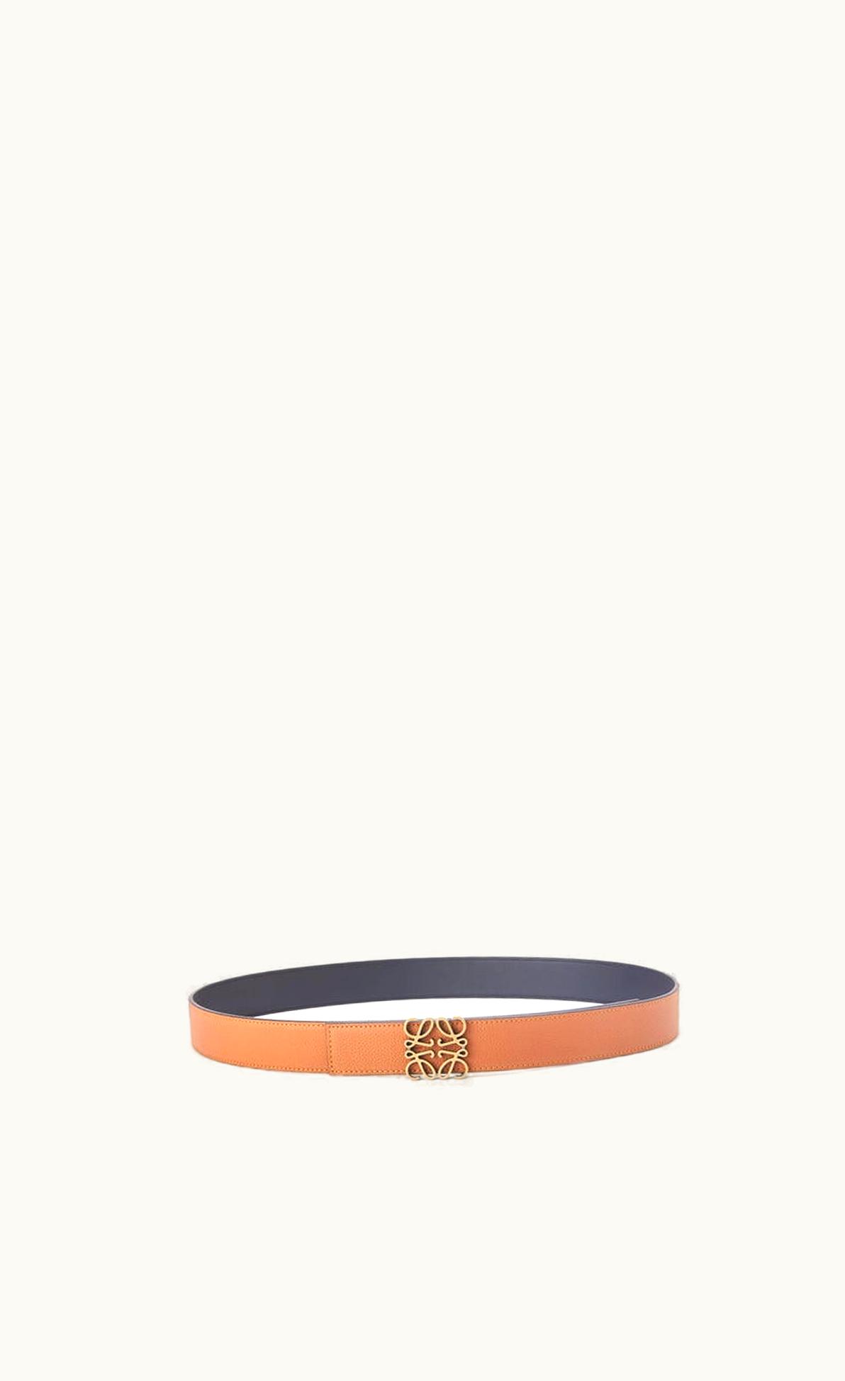 Loewe Loewe Reversible Anagram Belt In Soft Grained Calfskin UZ0126937