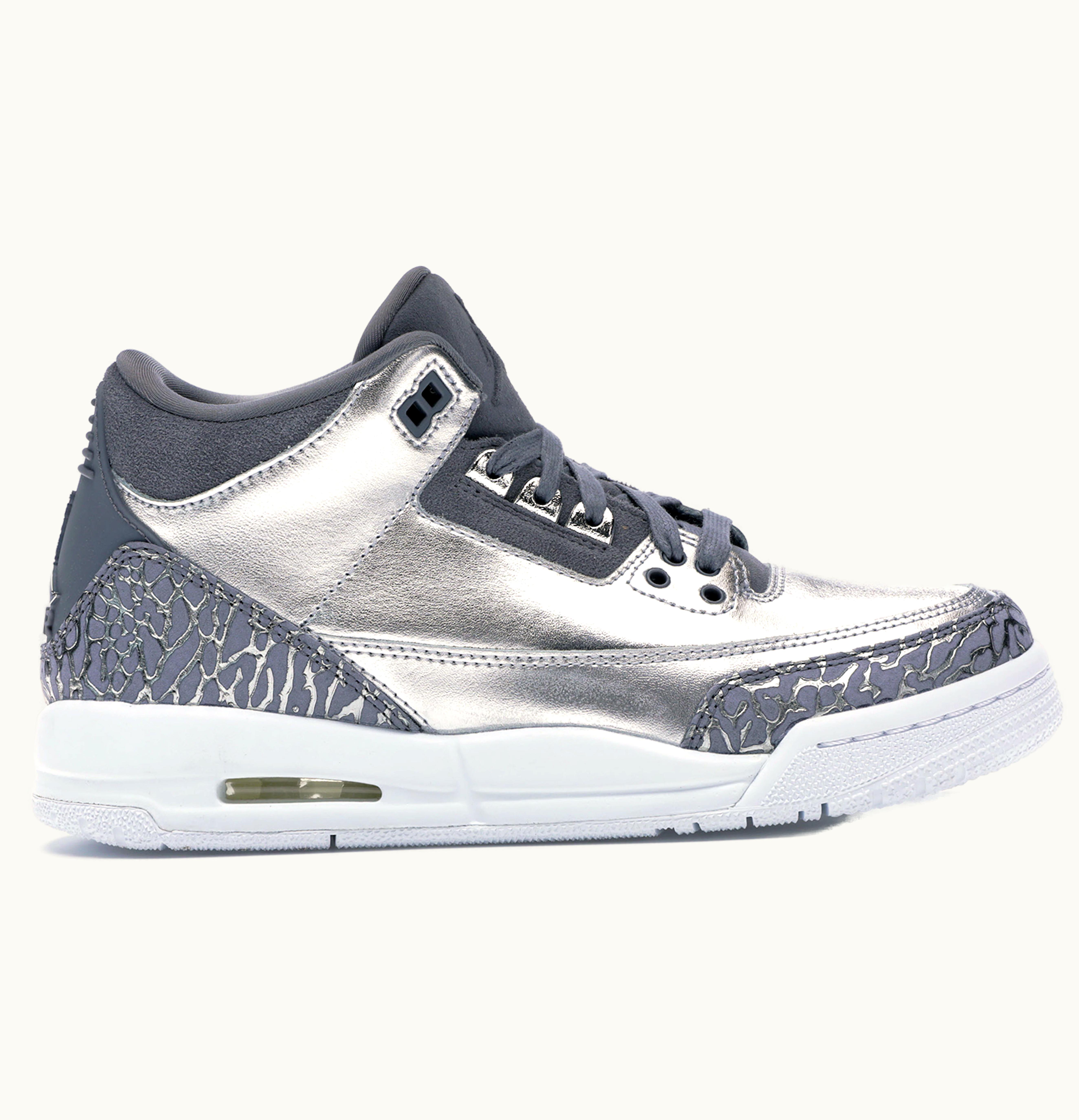 Jordan Air Jordan 3 Retro Premium Heiress Metallic Silver GS
