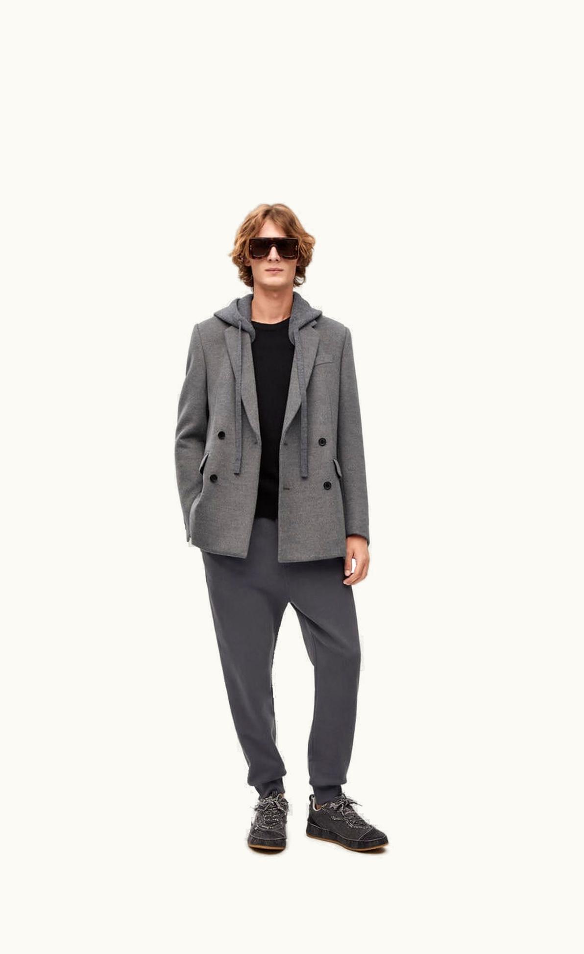 Loewe Loewe Knitted Back Jacket In Wool, Cashmere And Silk UZ0127014