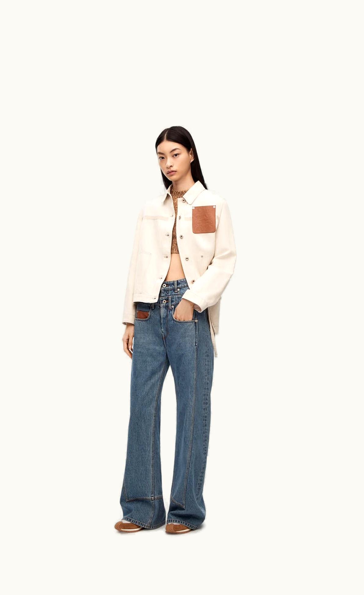 Loewe Loewe Workwear Jacket In Cotton And Linen
