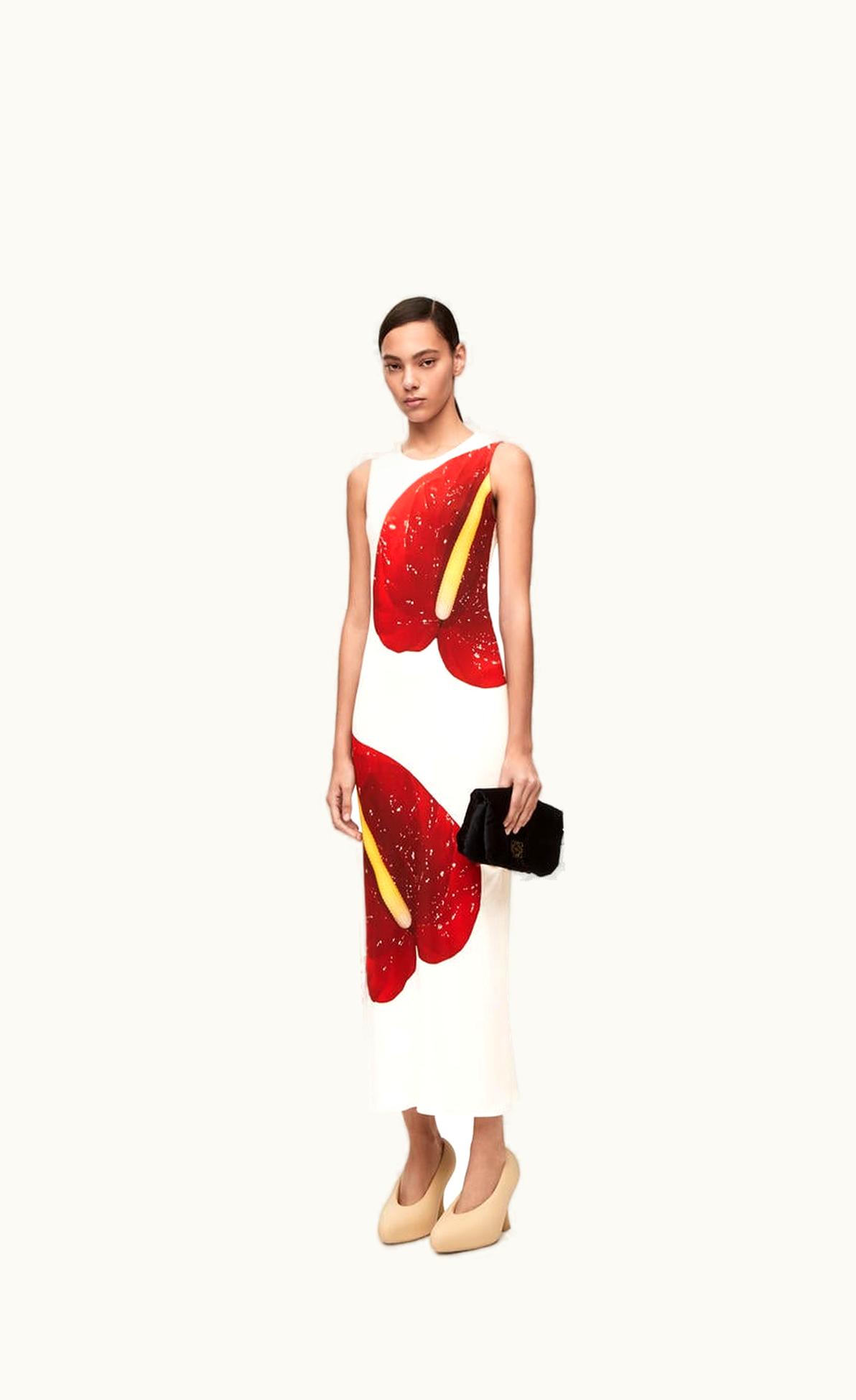 Loewe Loewe Anthurium Tank Dress In Ribbed Cotton Jersey UZ0127063