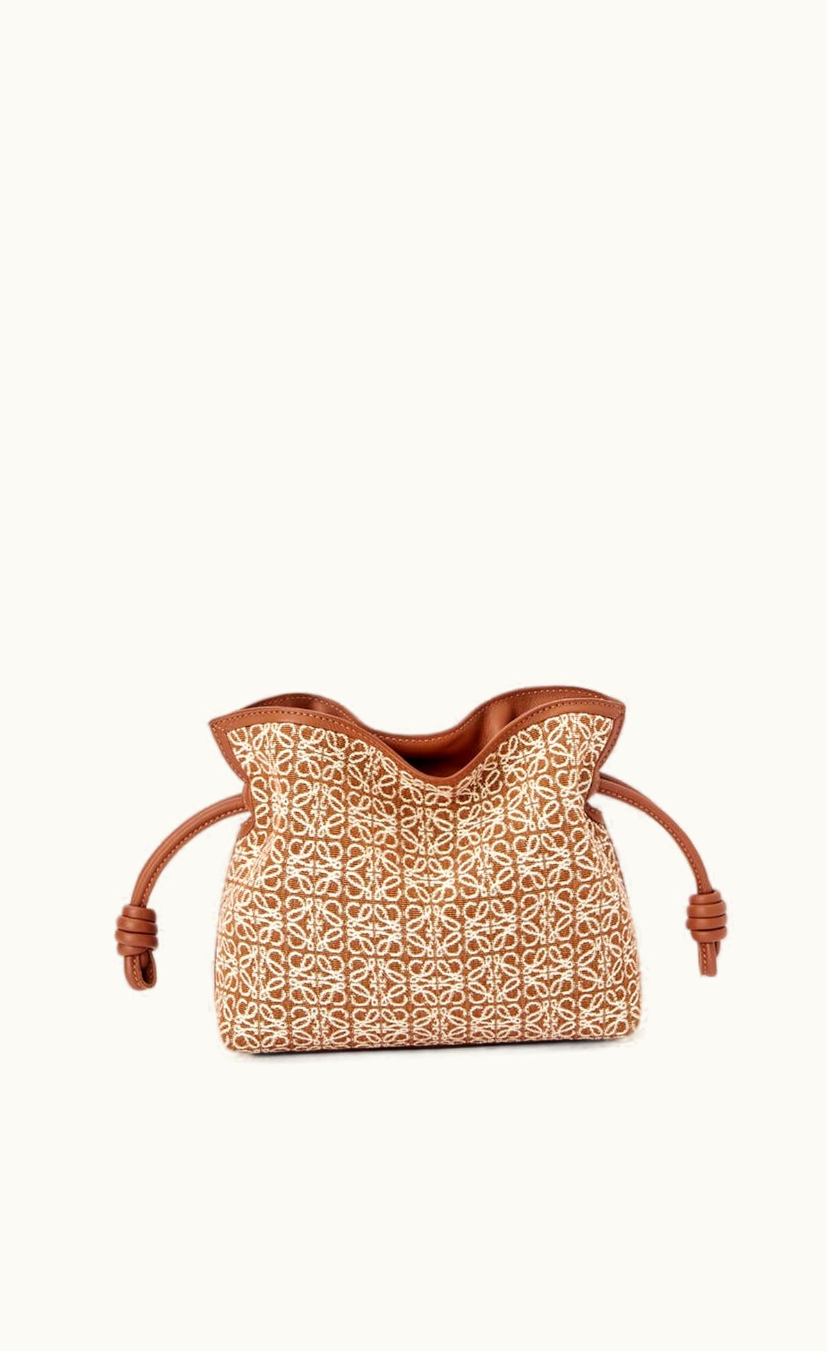 Loewe Loewe Mini Flamenco Clutch In Anagram Jacquard And Calfskin UZ0127147