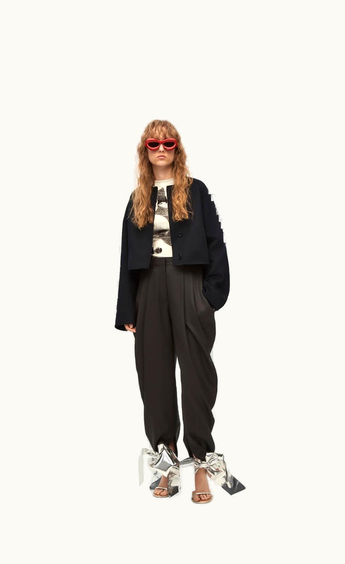 Loewe Loewe Button Jacket In Wool And Cashmere UZ0127148