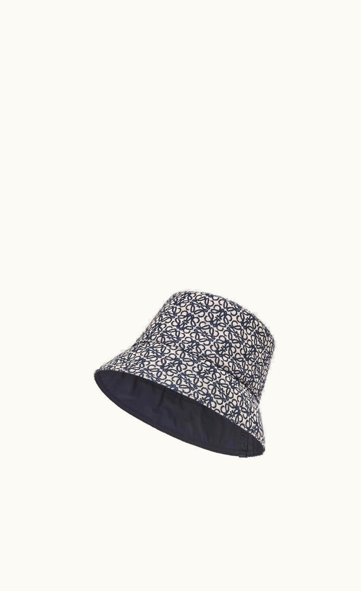 Loewe Loewe Reversible Bucket Hat In Anagram Jacquard And Nylon UZ0127186