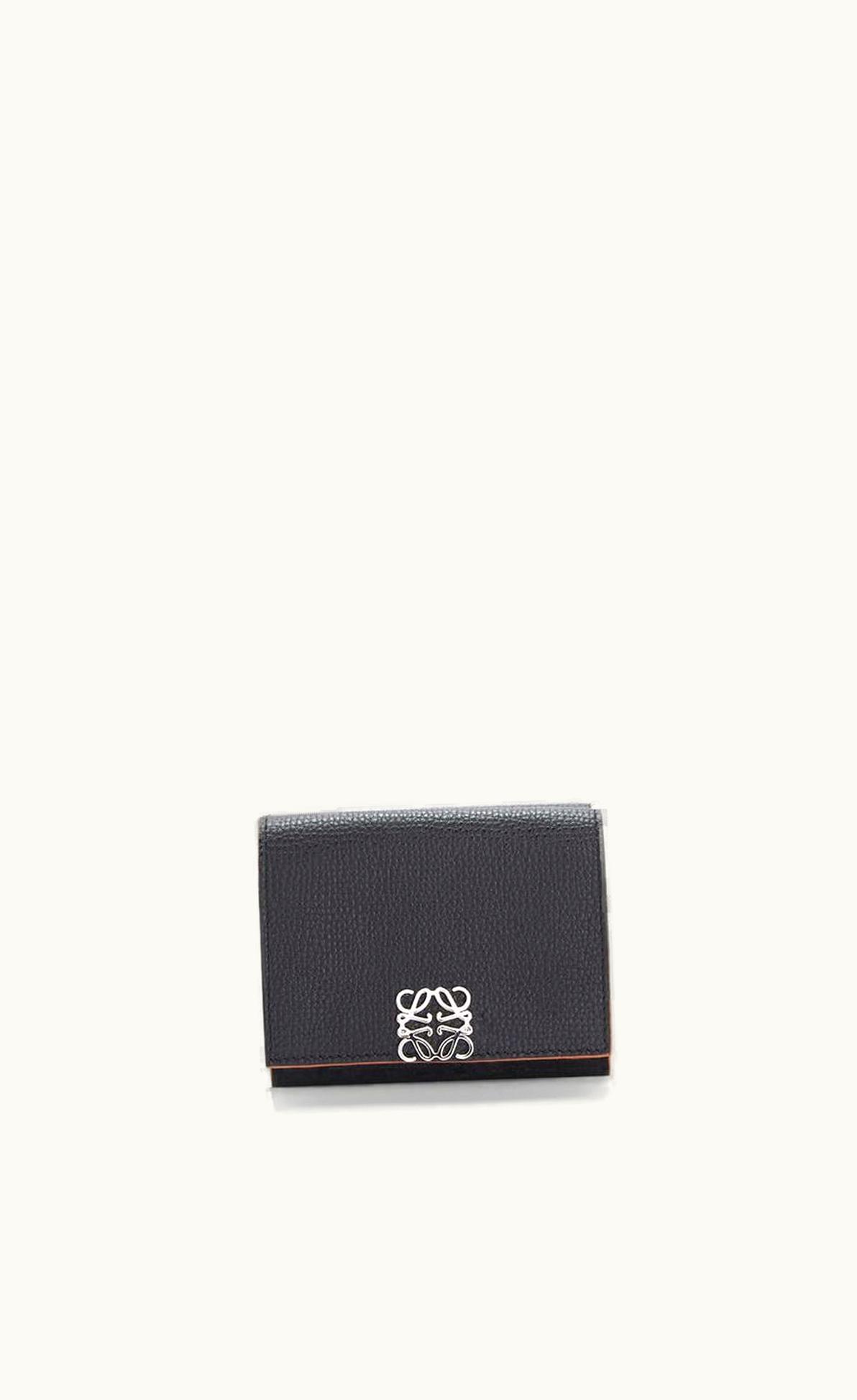 Loewe Loewe Anagram Trifold Wallet In Pebble Grain Calfskin UZ0127253