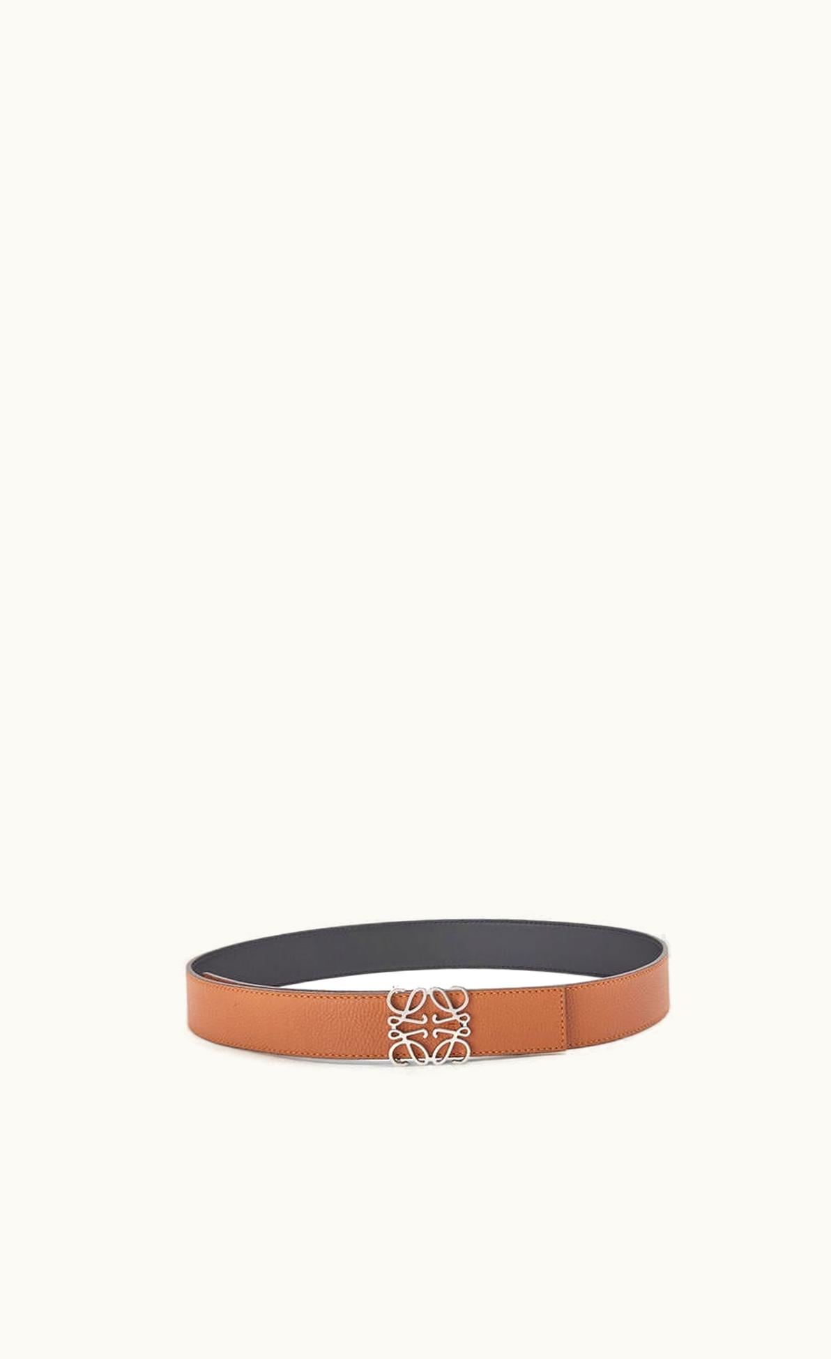 Loewe Loewe Reversible Anagram Belt In Soft Grained Calfskin UZ0127263