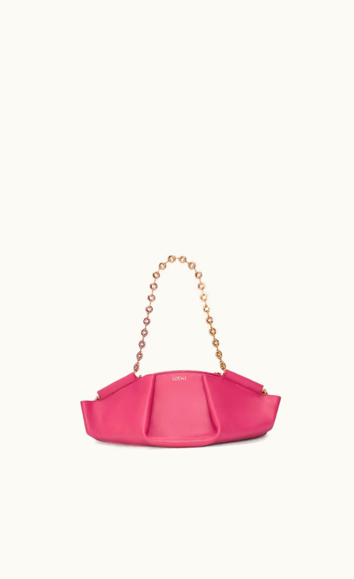 Loewe Loewe Small Paseo Bag In Shiny Nappa Calfskin With Chain UZ0127277