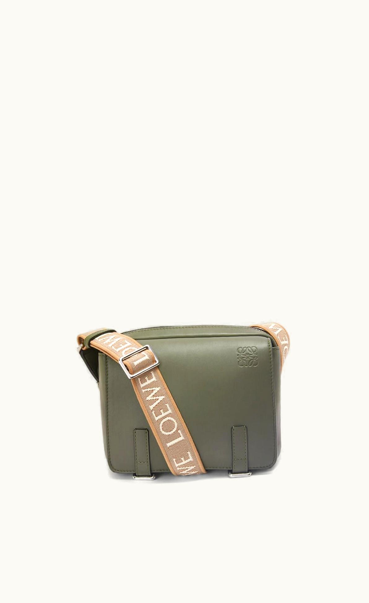 Loewe Loewe XS Military Messenger Bag In Supple Smooth Calfskin And Jacquard UZ0127283