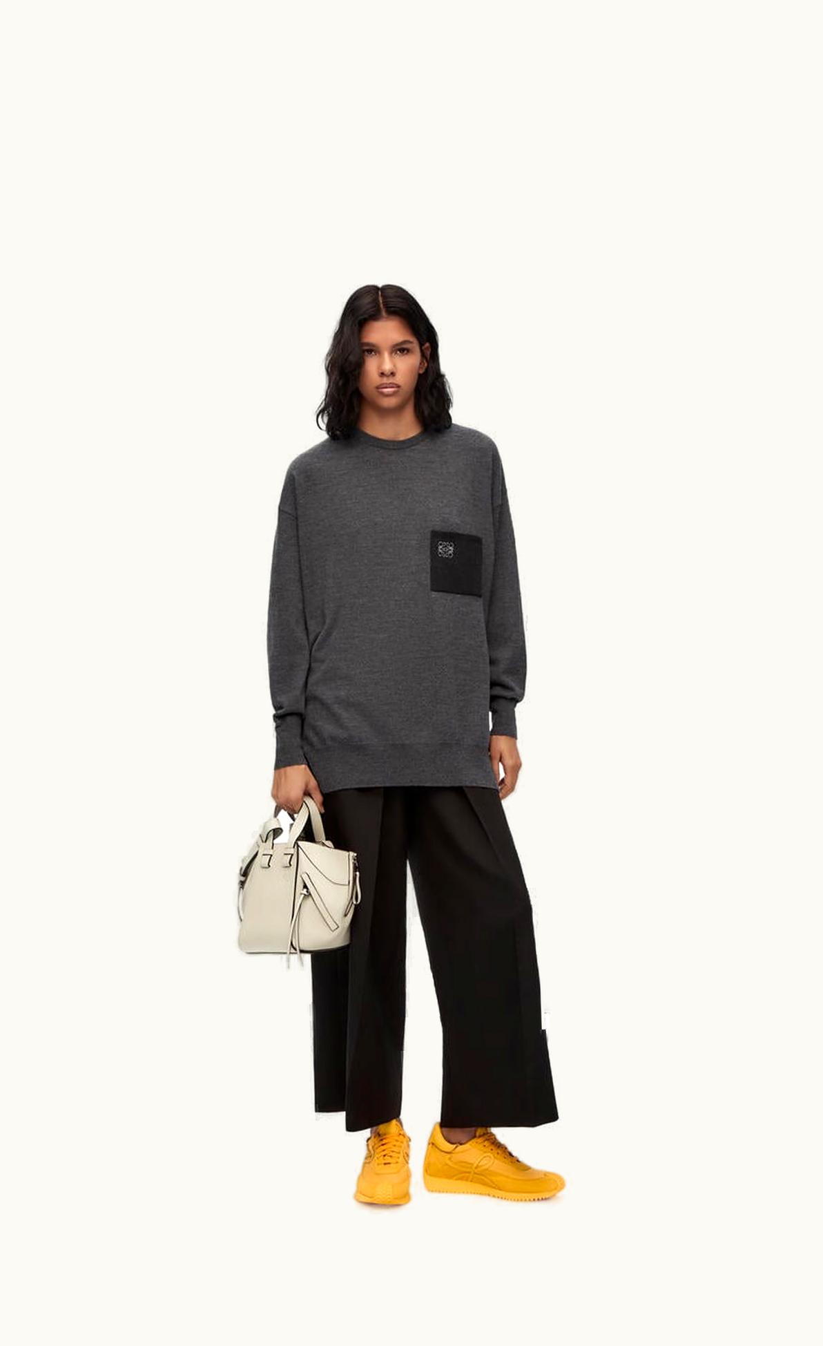 Loewe Loewe Anagram Pocket Sweater In Wool UZ0127285