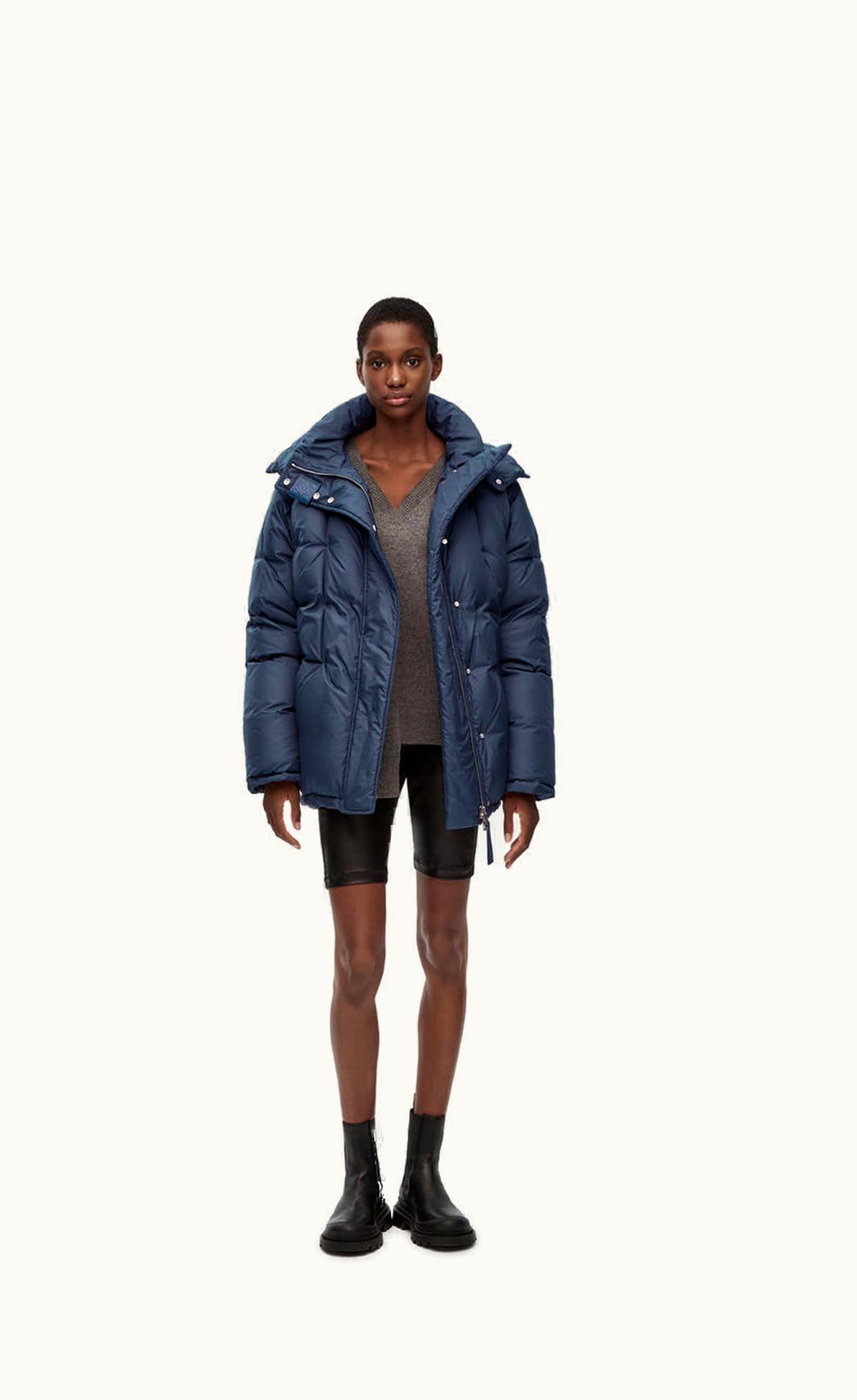 Loewe Loewe Long Puffer In Parachute Nylon
