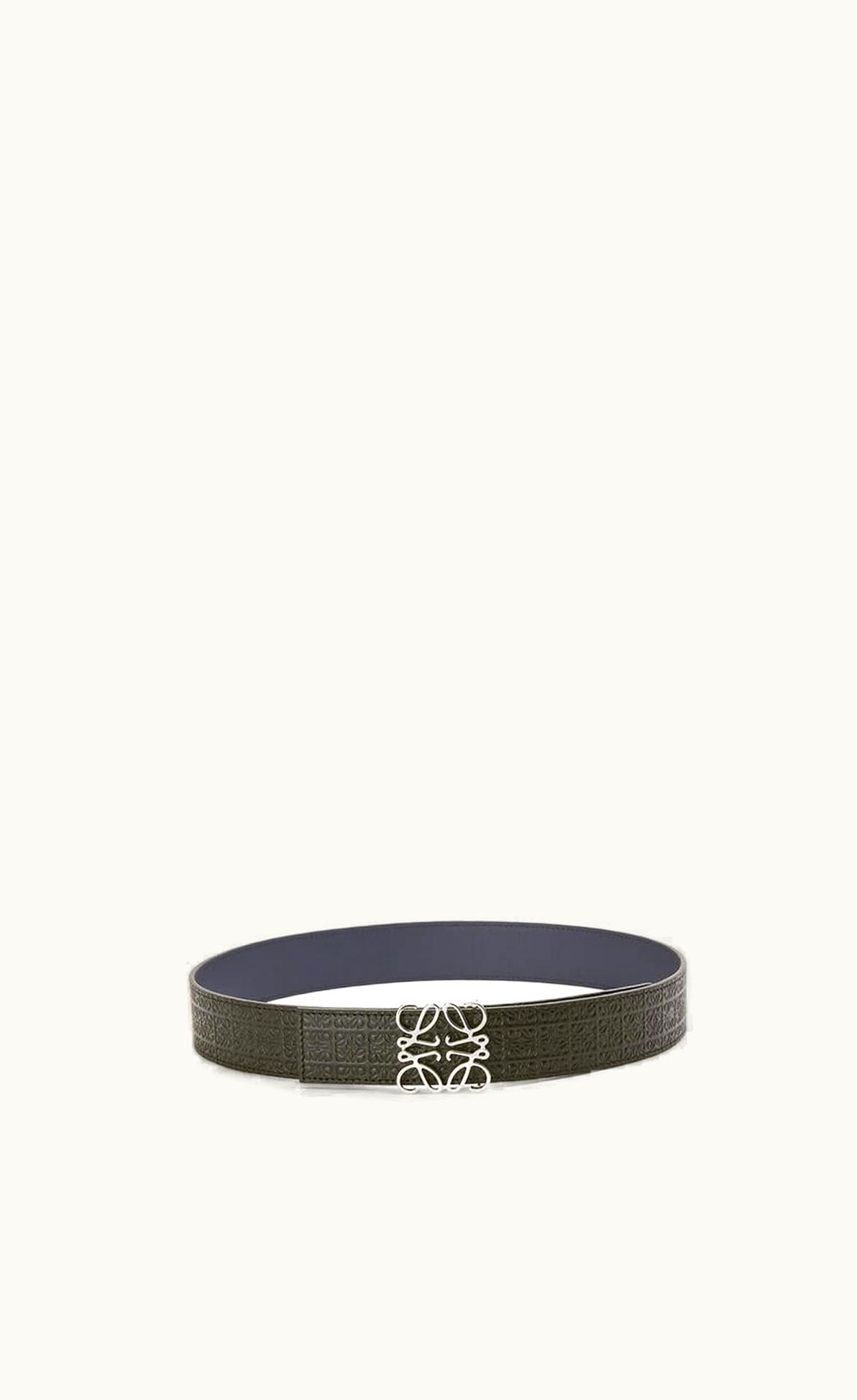 Loewe Loewe Reversible Repeat Belt In Silk And Smooth Calfskin