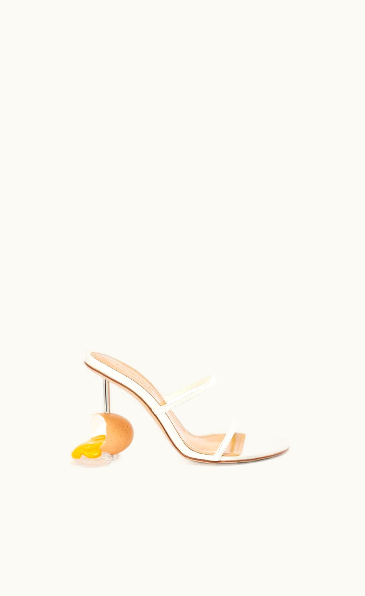 Loewe Loewe Broken Egg Sandal In Goatskin