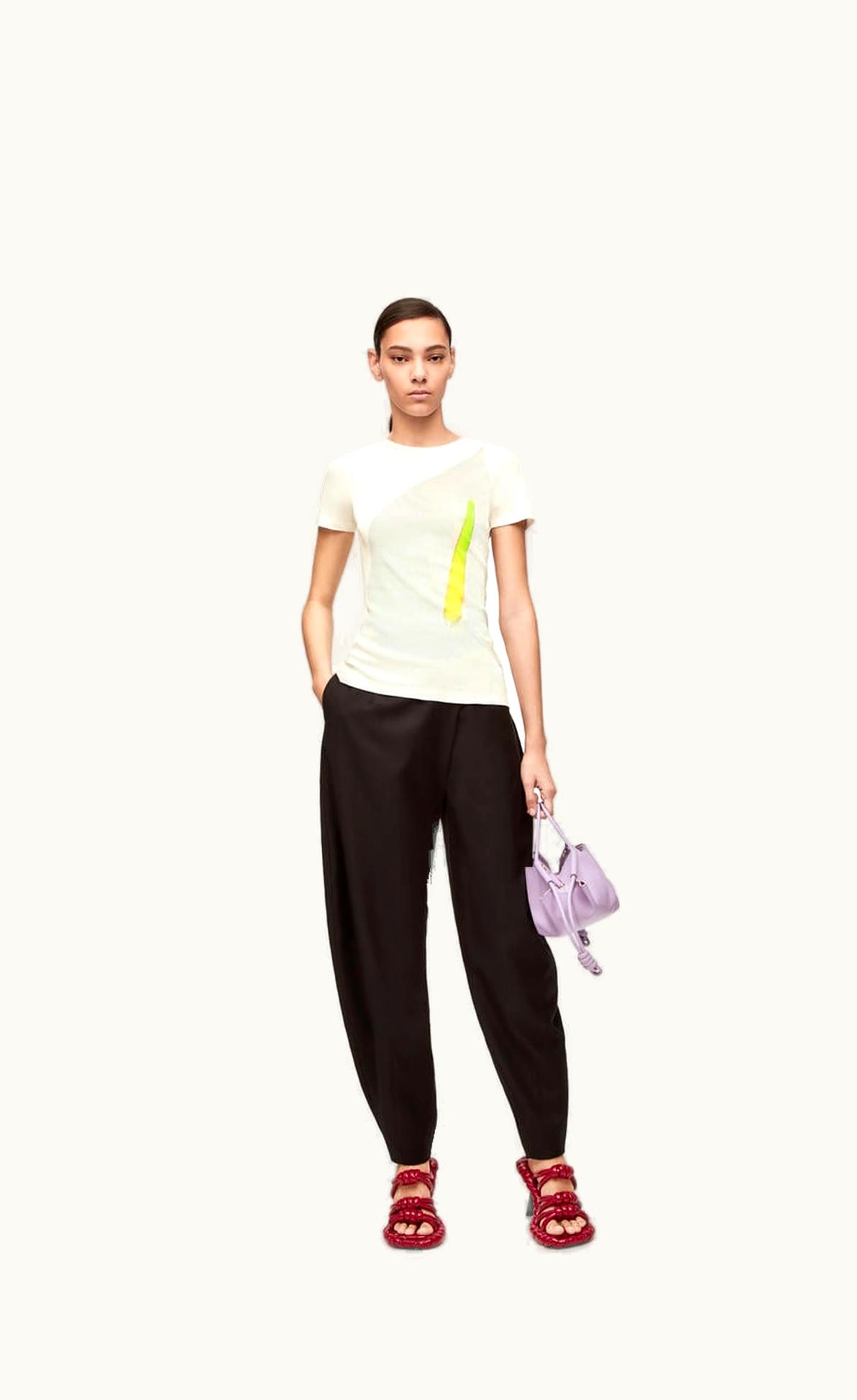 Loewe Loewe Anthurium Top In Ribbed Cotton Jersey UZ0127401