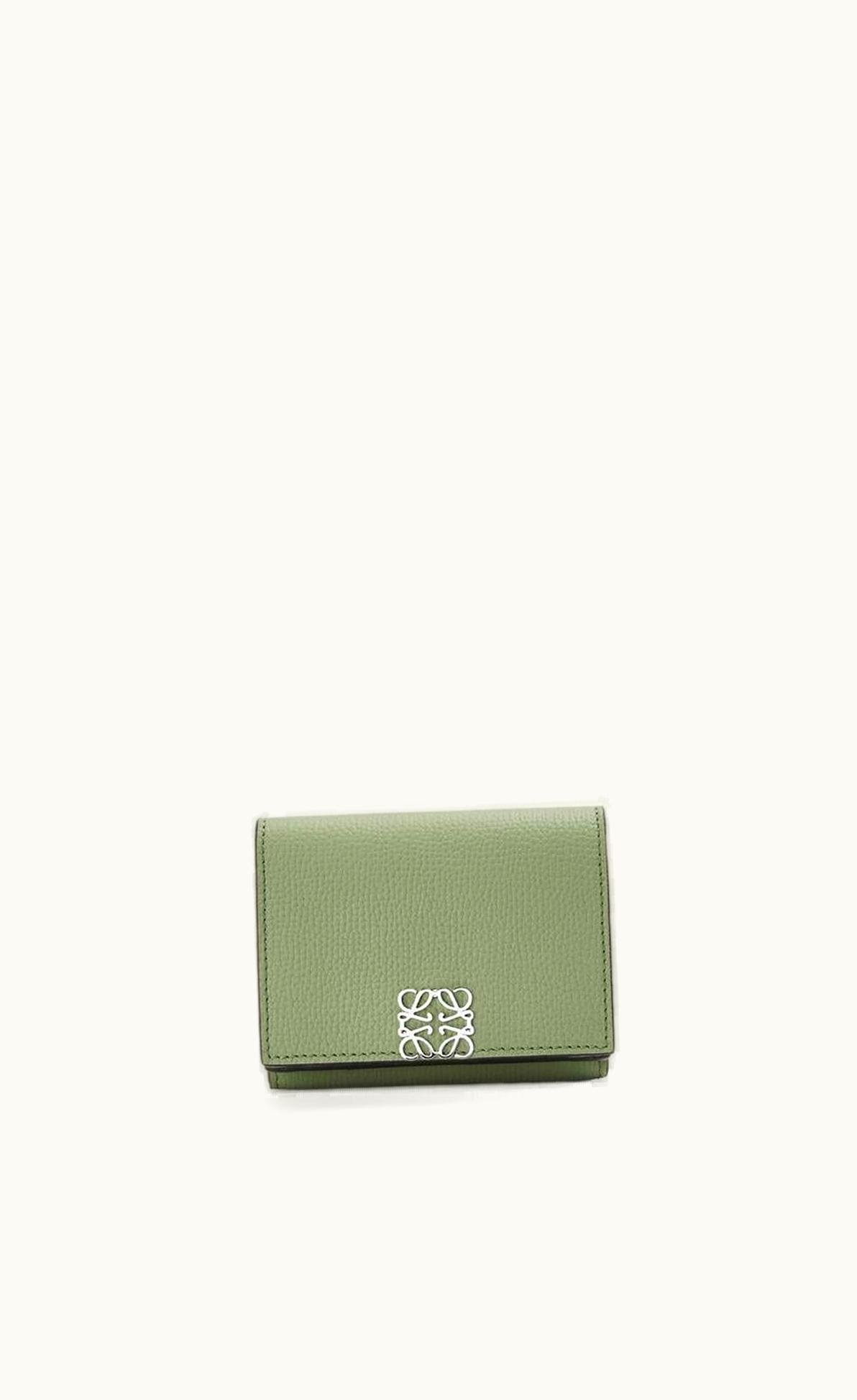 Loewe Loewe Anagram Trifold Wallet In Pebble Grain Calfskin UZ0127420