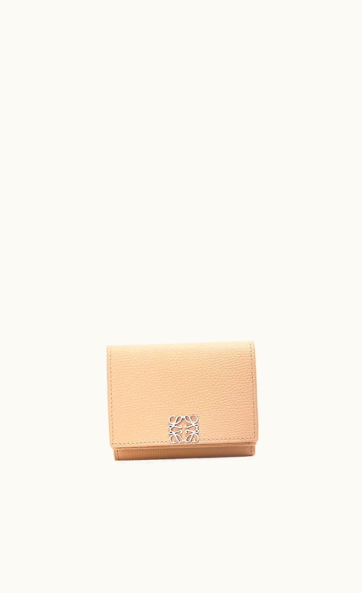 Loewe Loewe Anagram Trifold Wallet In Pebble Grain Calfskin UZ0127476
