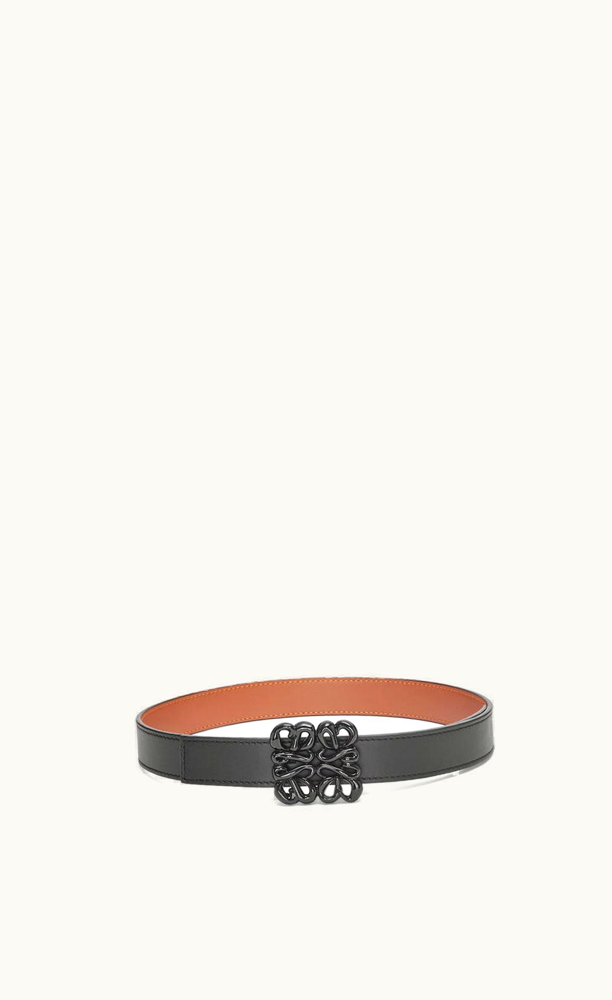 Loewe Loewe Reversible Inflated Anagram Belt In Soft Calfskin UZ0127599