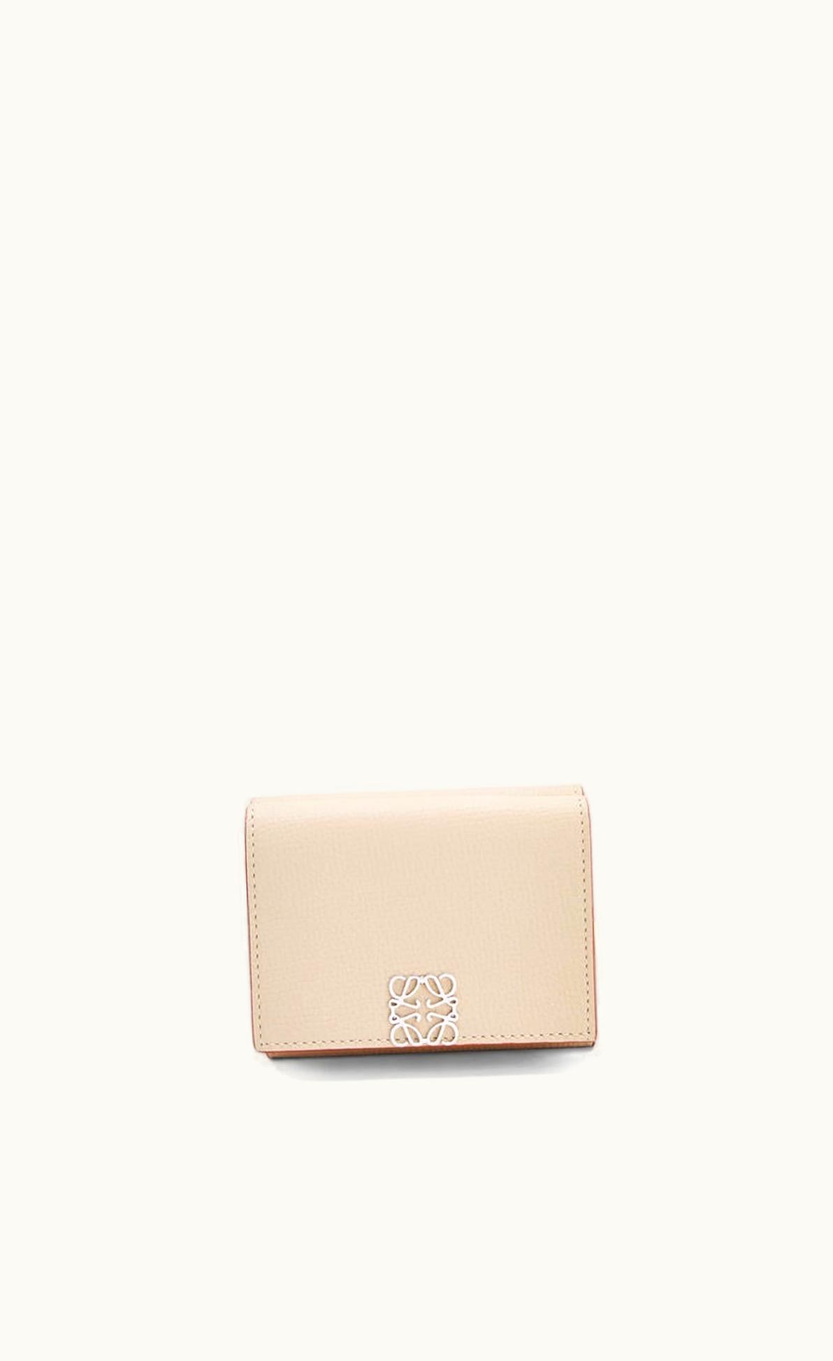 Loewe Loewe Anagram Trifold Wallet In Pebble Grain Calfskin UZ0127603