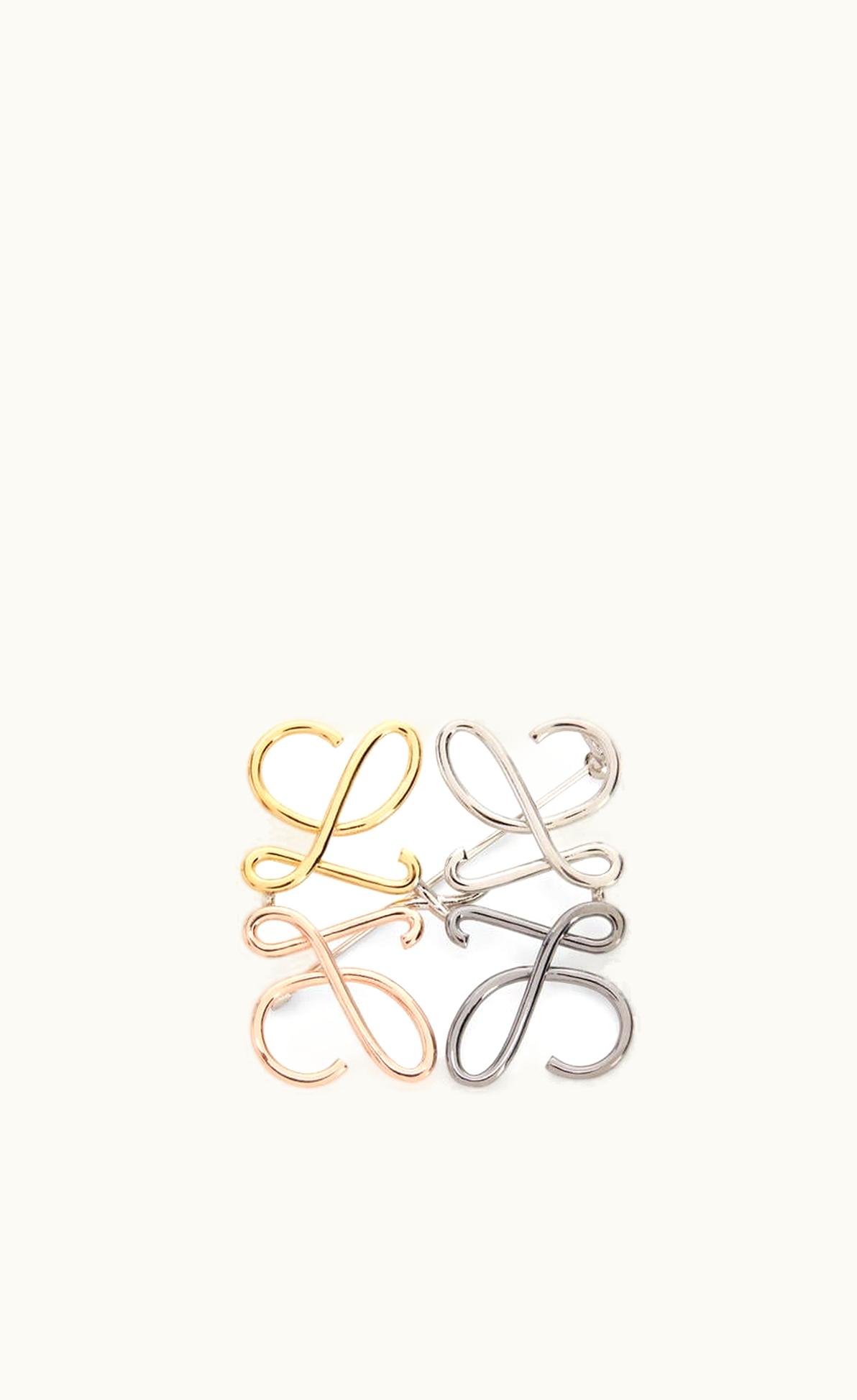 Loewe Loewe Anagram Brooch In Metal UZ0127612