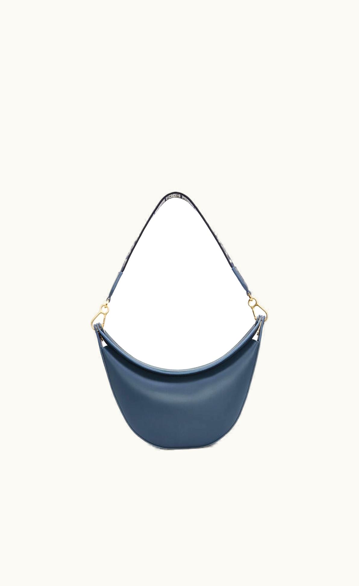 Loewe Loewe Small Loewe Luna Bag In Satin Calfskin And Jacquard UZ0127658