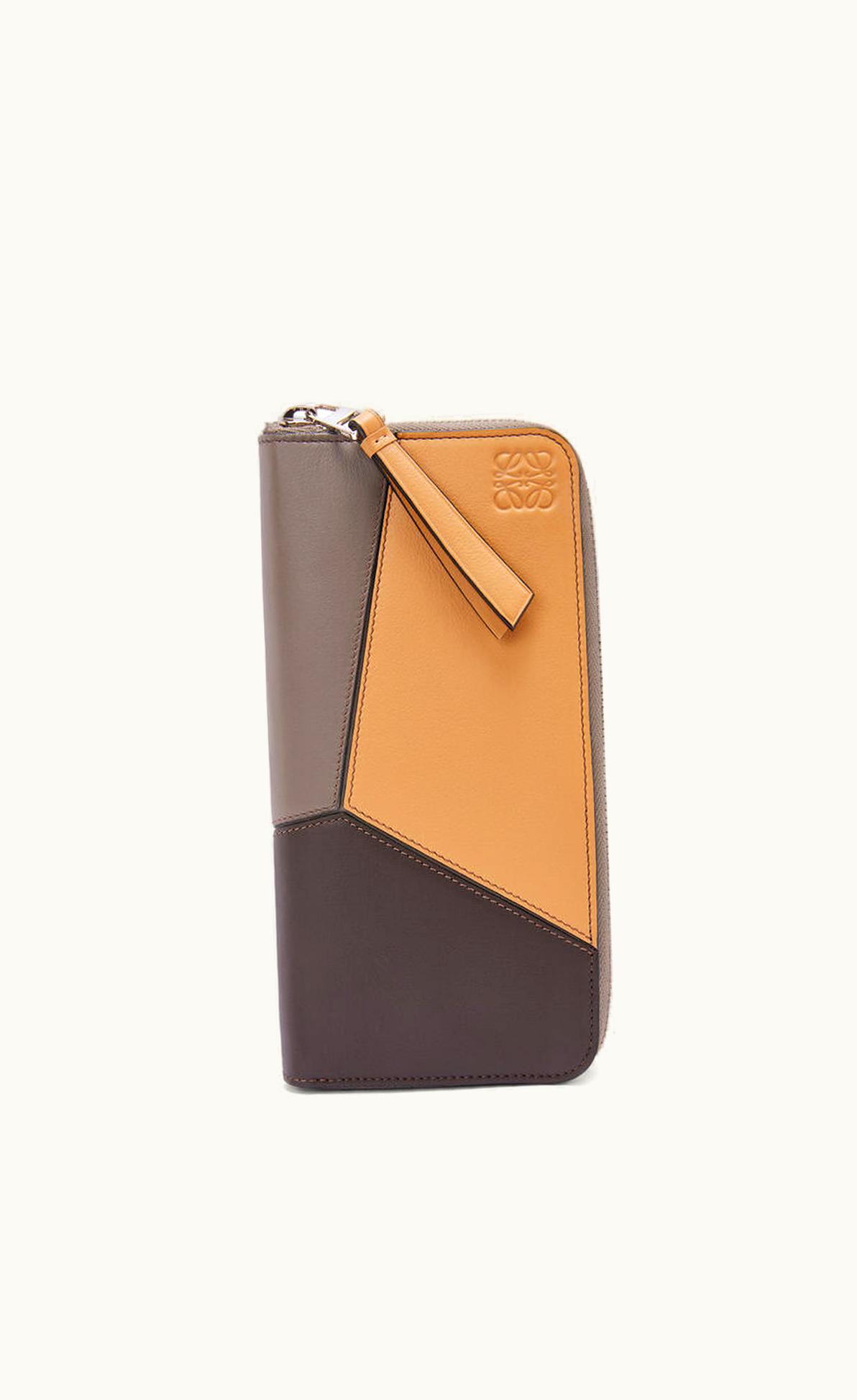 Loewe Loewe Puzzle Zipped Open Wallet In Classic Calfskin