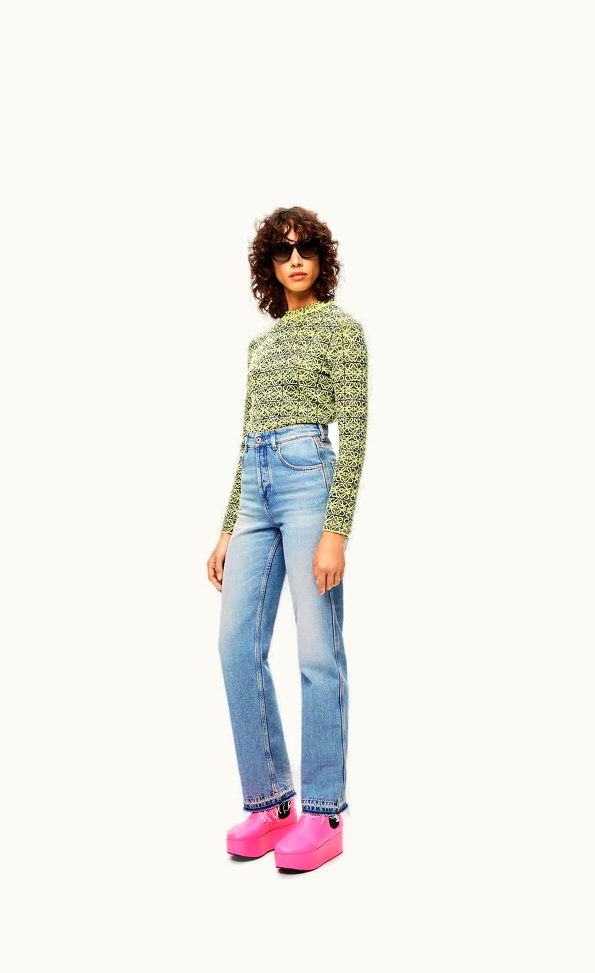 Loewe Loewe Straight Leg Jeans In Denim