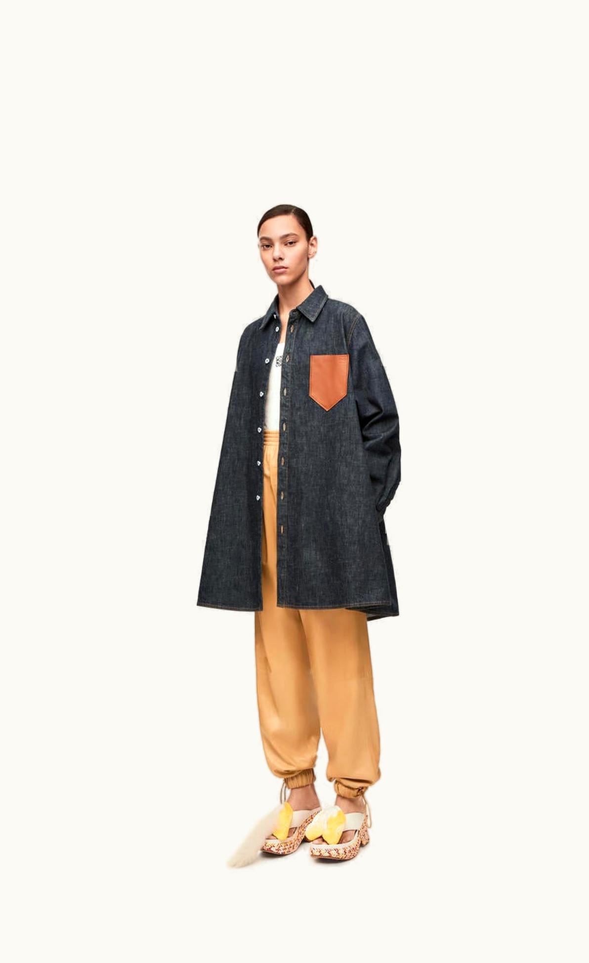 Loewe Loewe Trapeze Overshirt In Denim UZ0127763