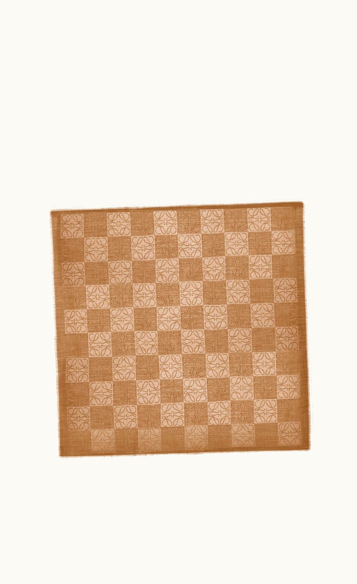 Loewe Loewe Damero Scarf In Wool, Silk And Cashmere UZ0127772