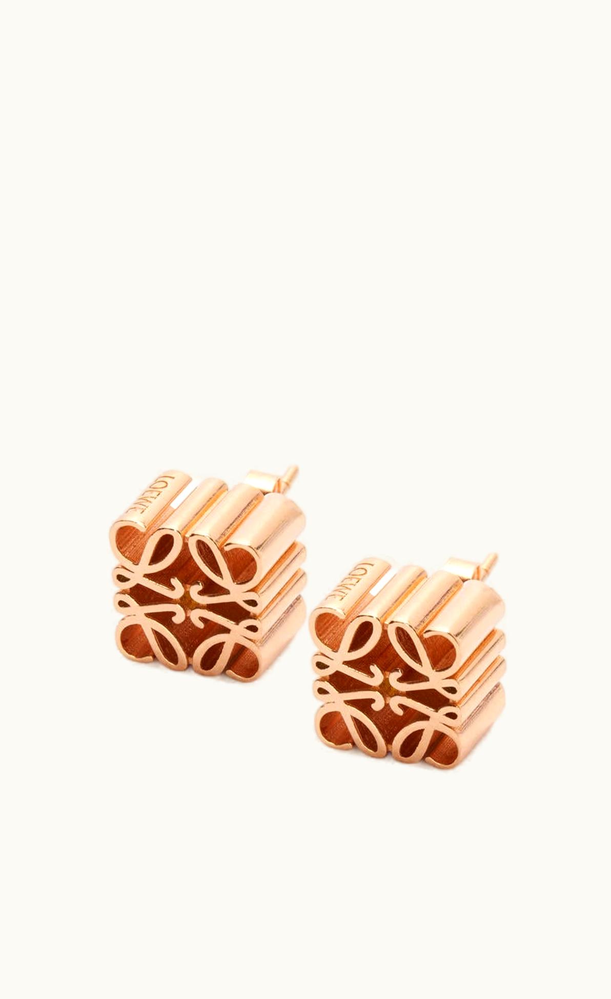 Loewe Loewe Anagram Stud Earrings In Sterling Silver UZ0127802