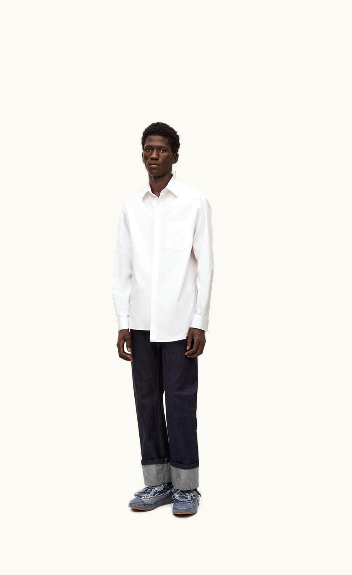 Loewe Loewe Asymmetric Shirt In Cotton UZ0127817