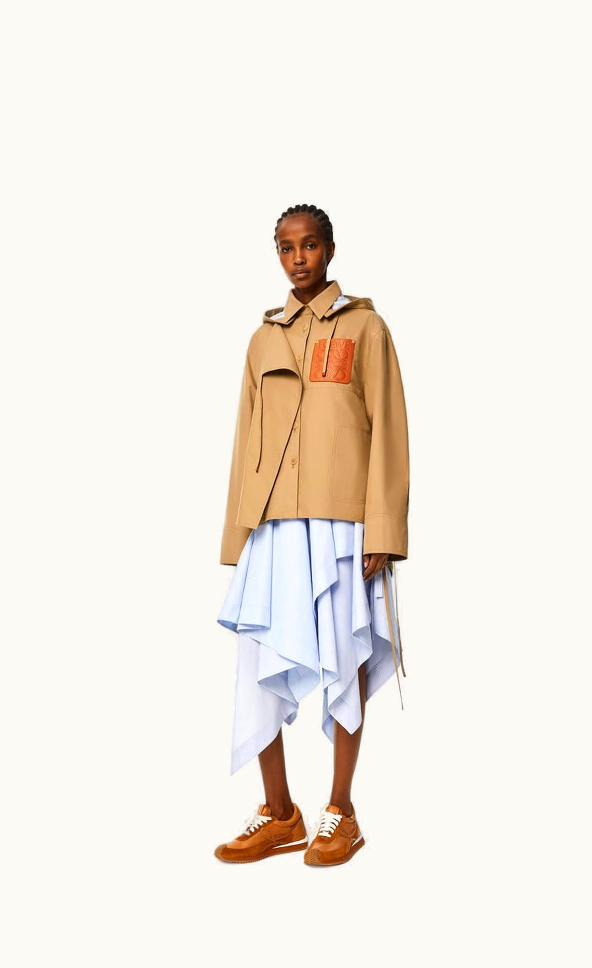 Loewe Loewe Military Hooded Parka In Cotton UZ0127854