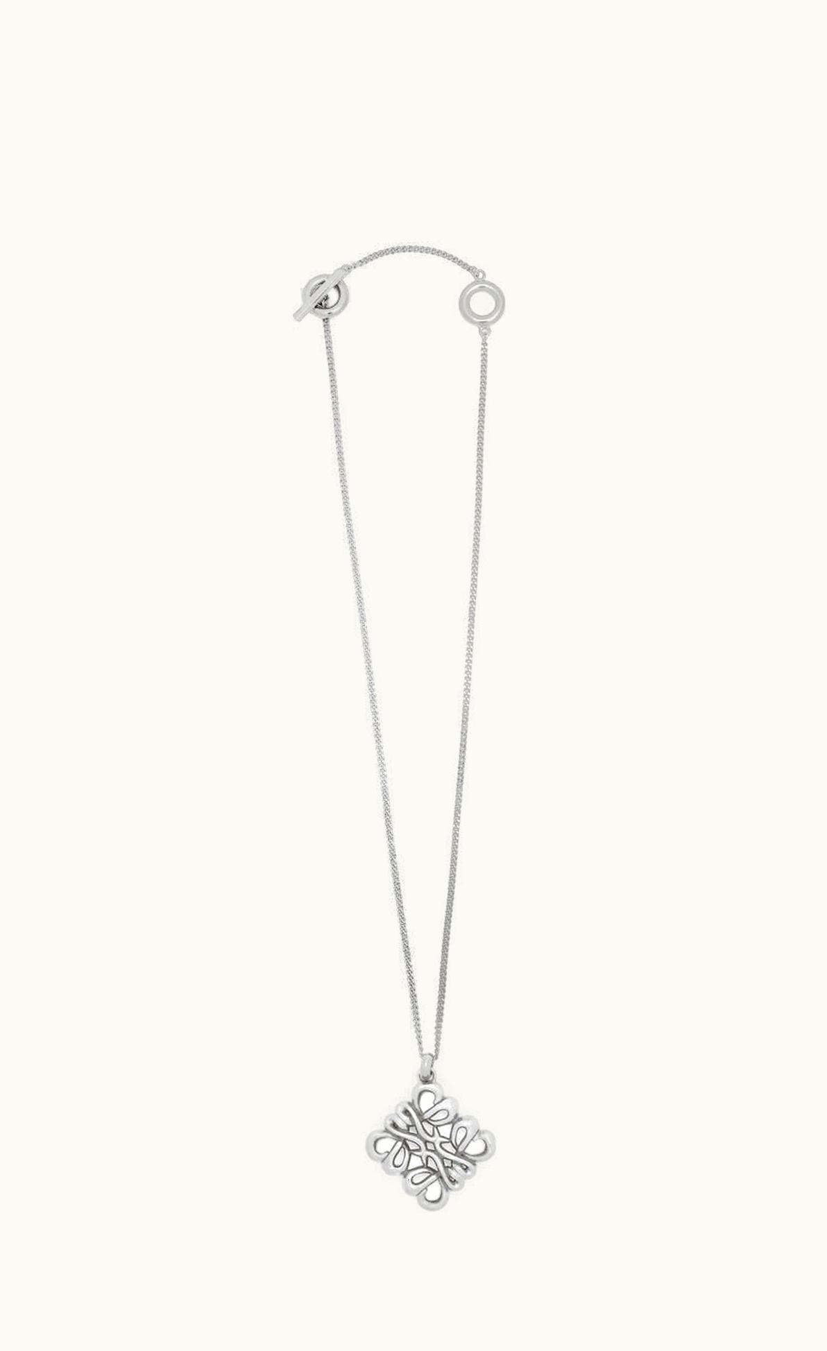 Loewe Loewe Small Pendant Necklace In Sterling Silver UZ0127900